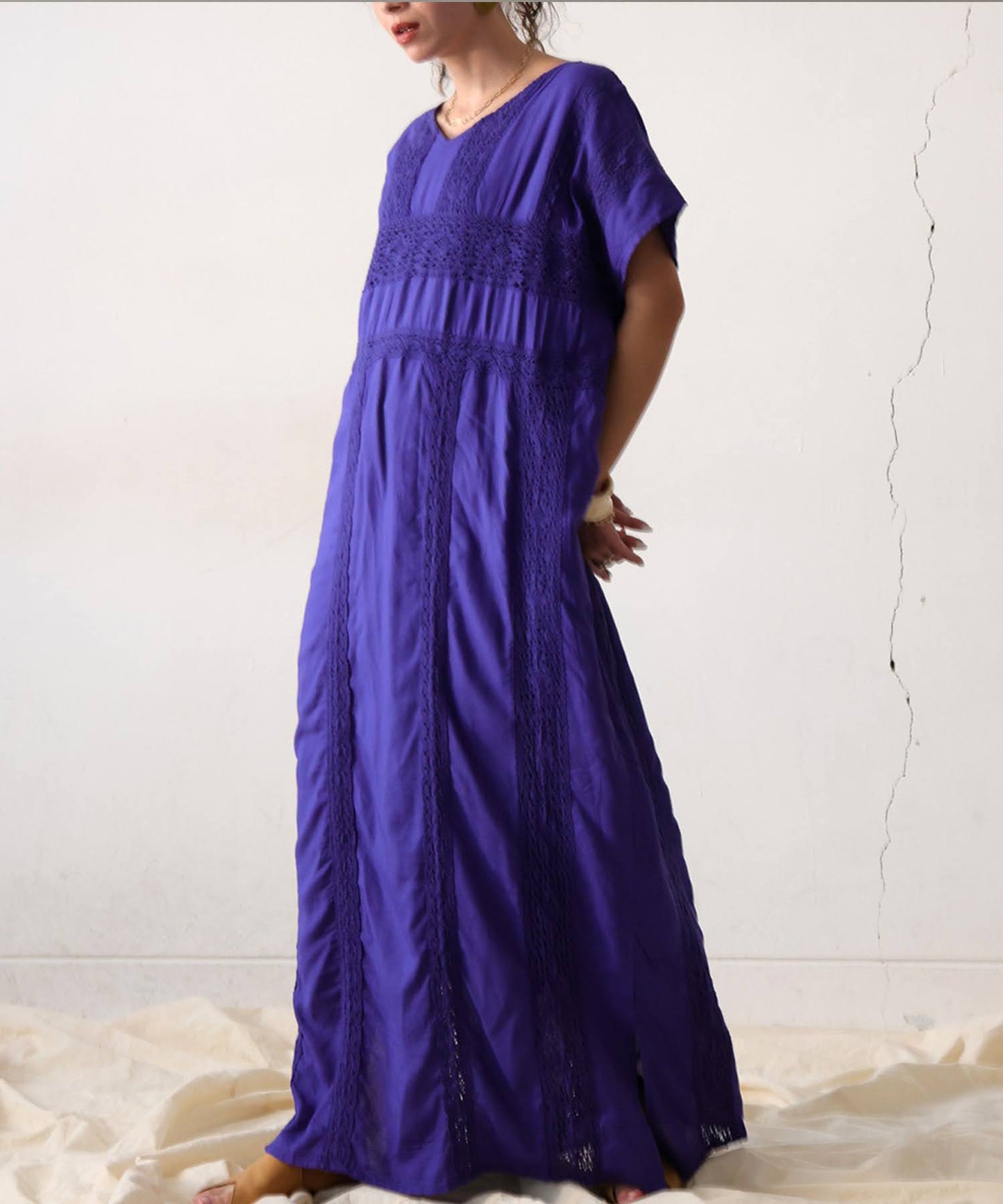 Ladies Indian Cotton Embroidery Dress