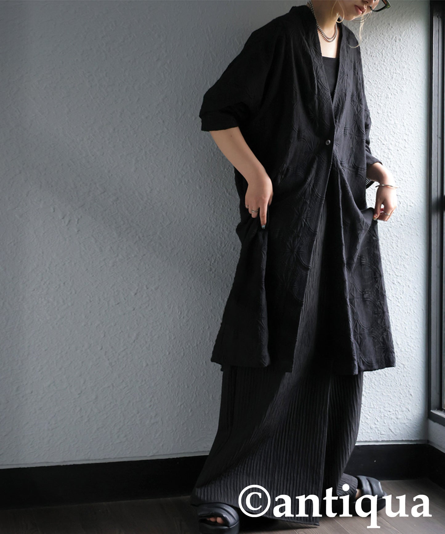 Ladies Lace Long Cardigan