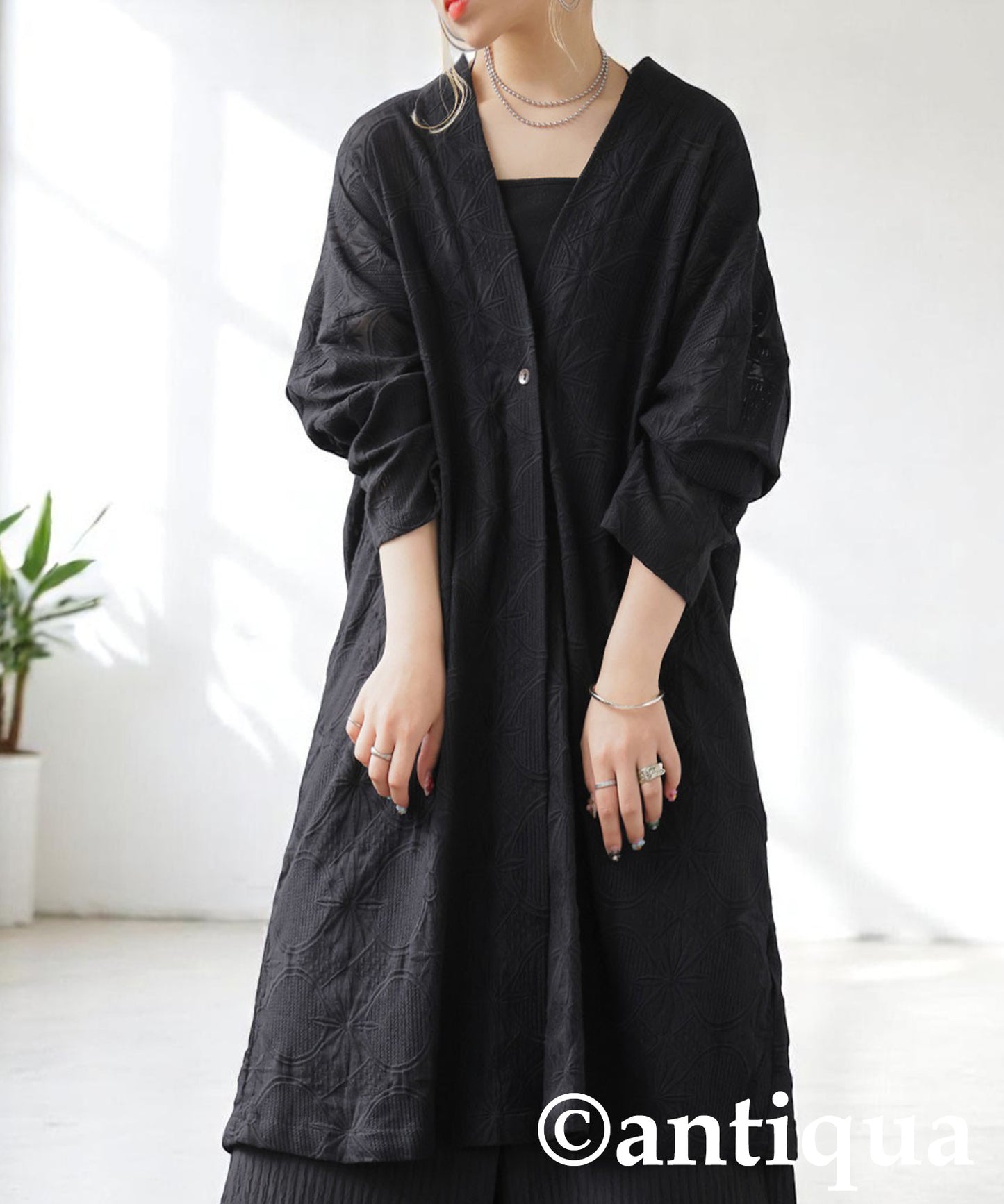 Ladies Lace Long Cardigan