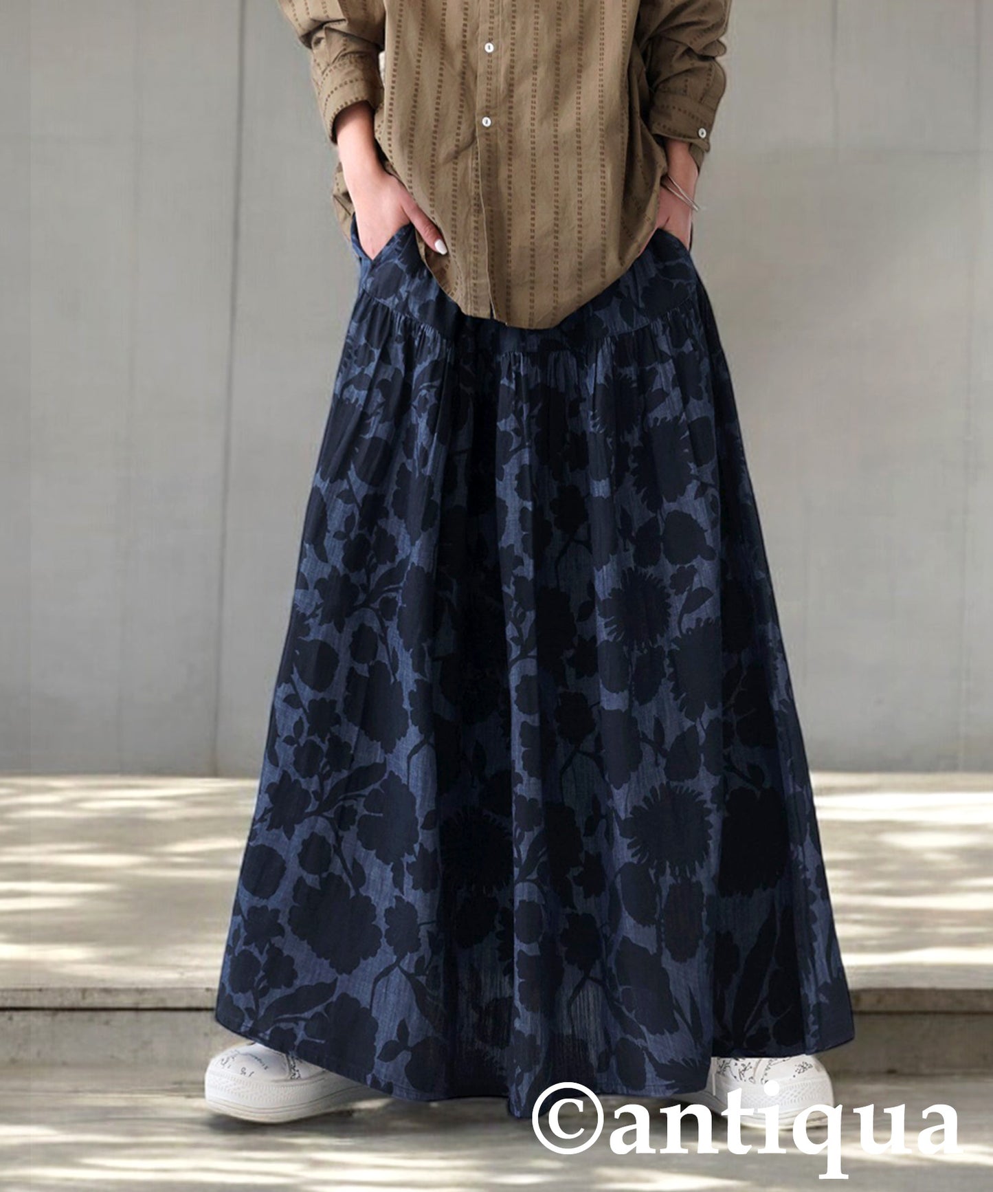 Botanical Pattern Skirt Ladies