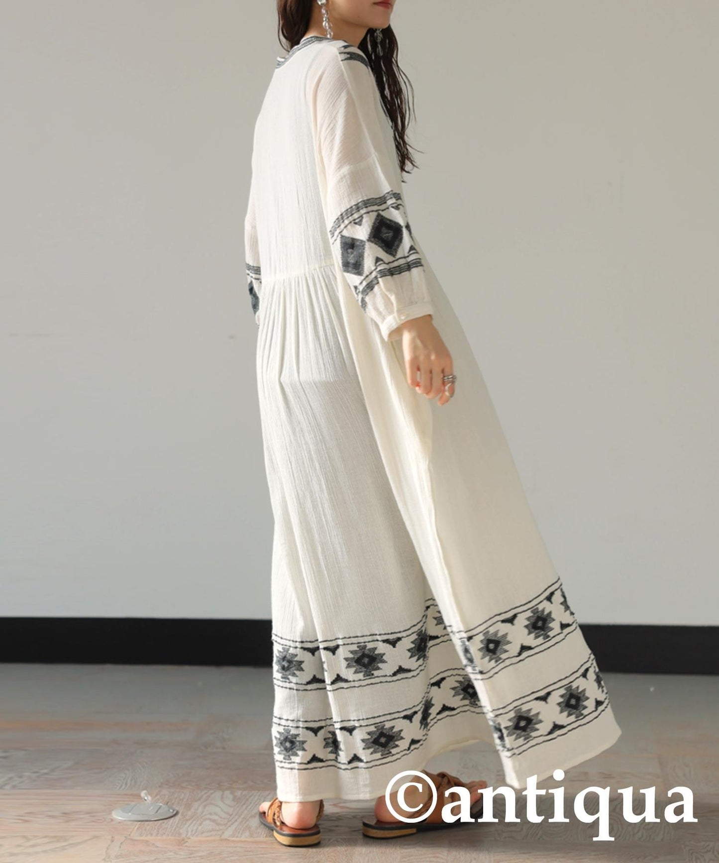 Ladies Indian Cotton Embroidery Dress