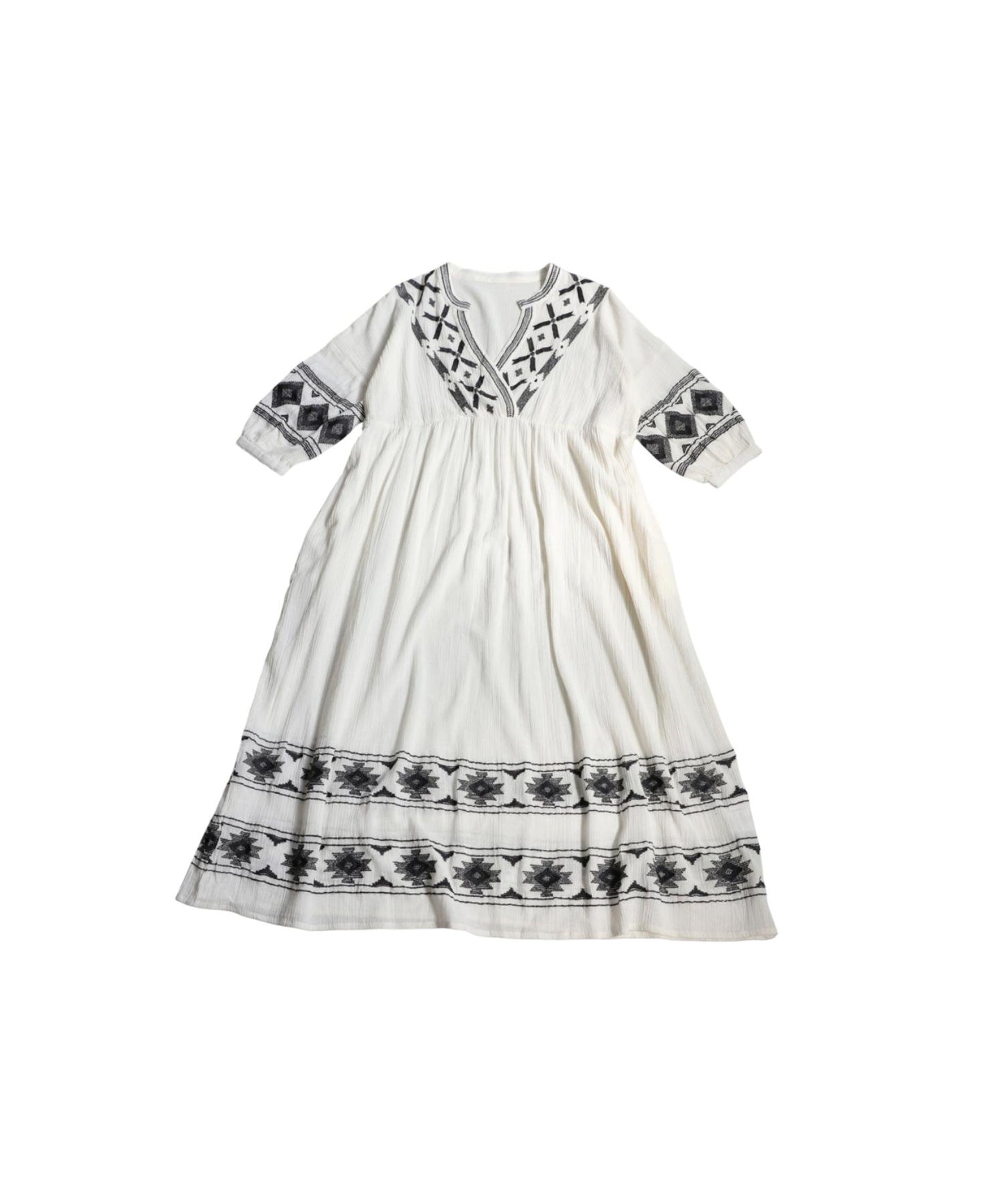 Ladies Indian Cotton Embroidery Dress