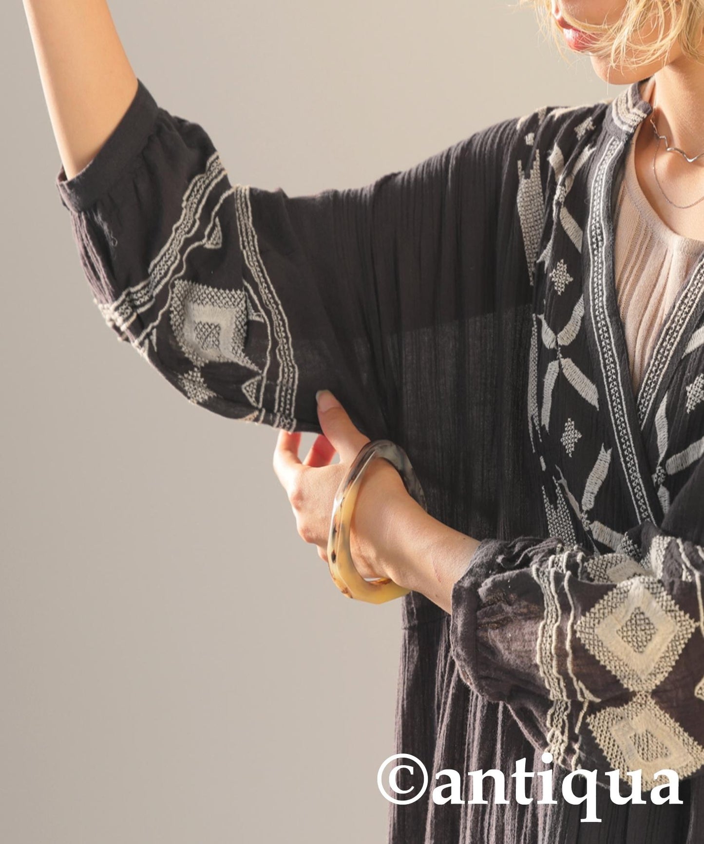 Ladies Indian Cotton Embroidery Dress