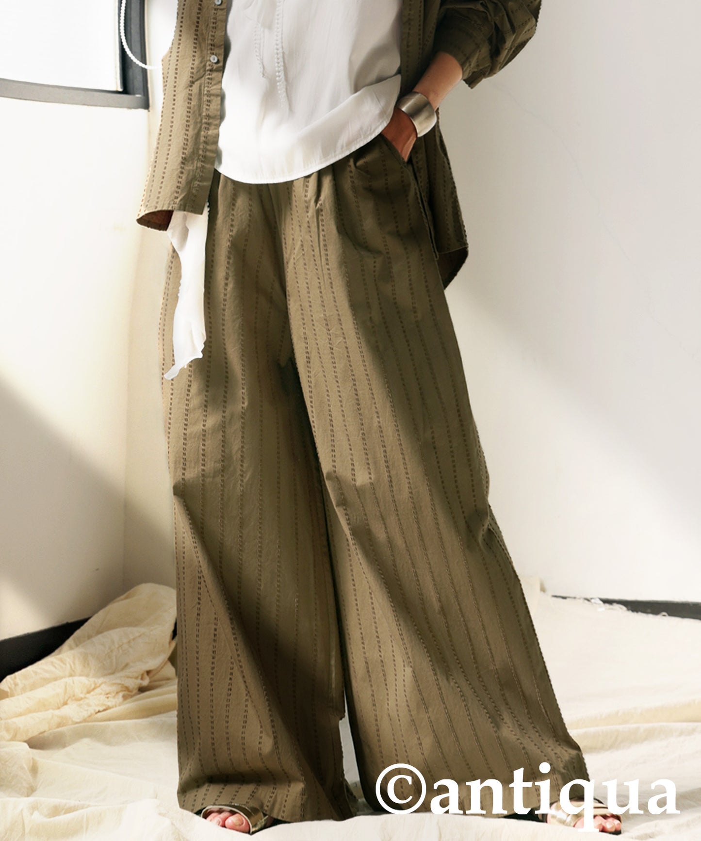 Cotton Wide Pants Ladies