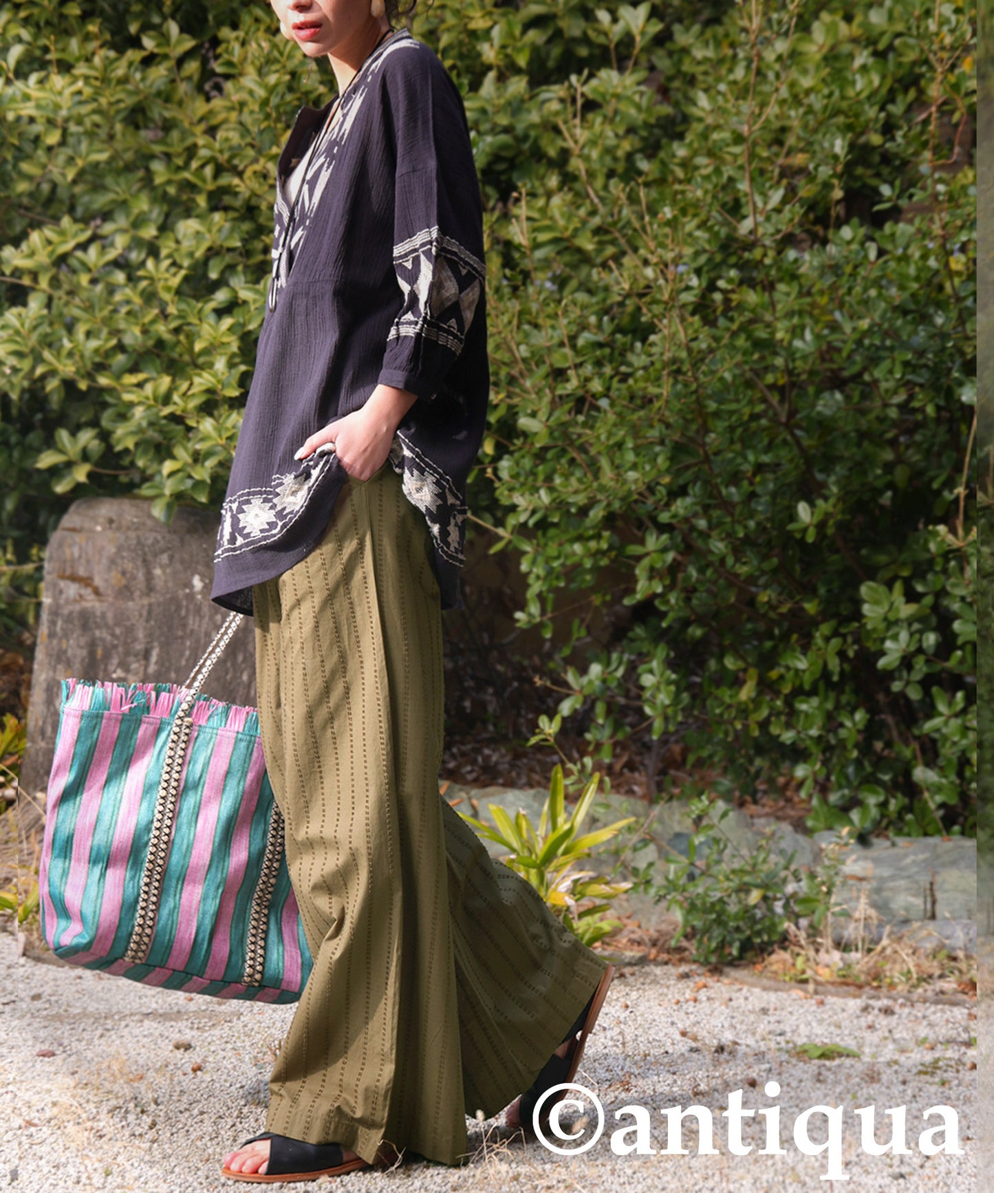 Cotton Wide Pants Ladies