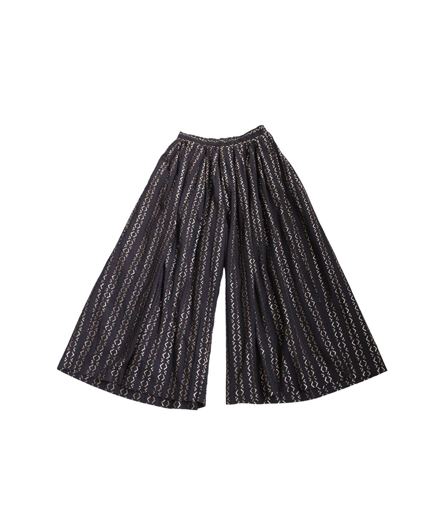 Ladies Embroidered Flare Pants