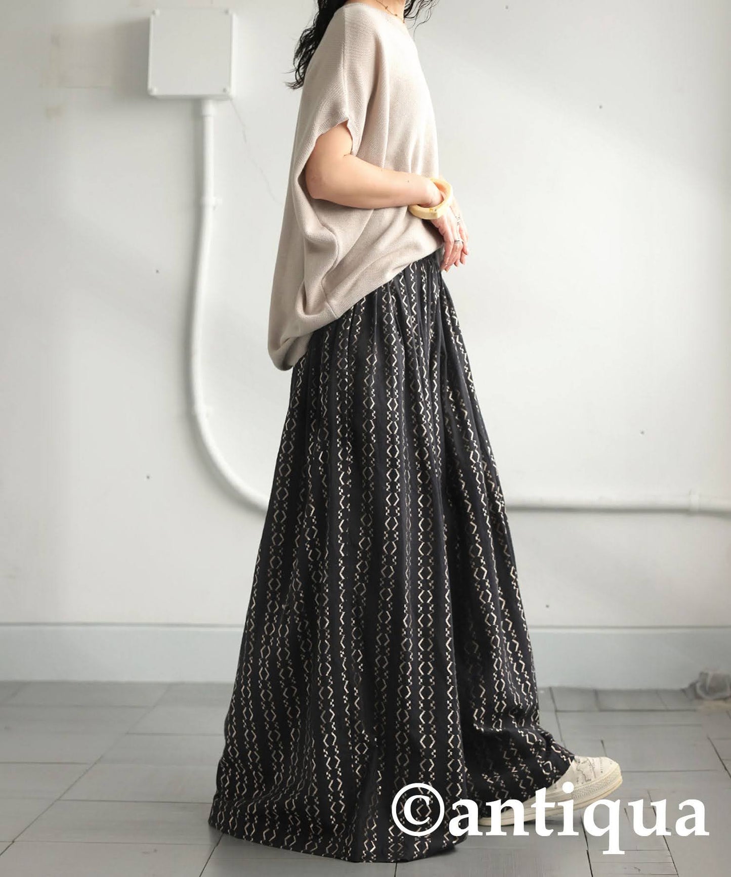 Ladies Embroidered Flare Pants