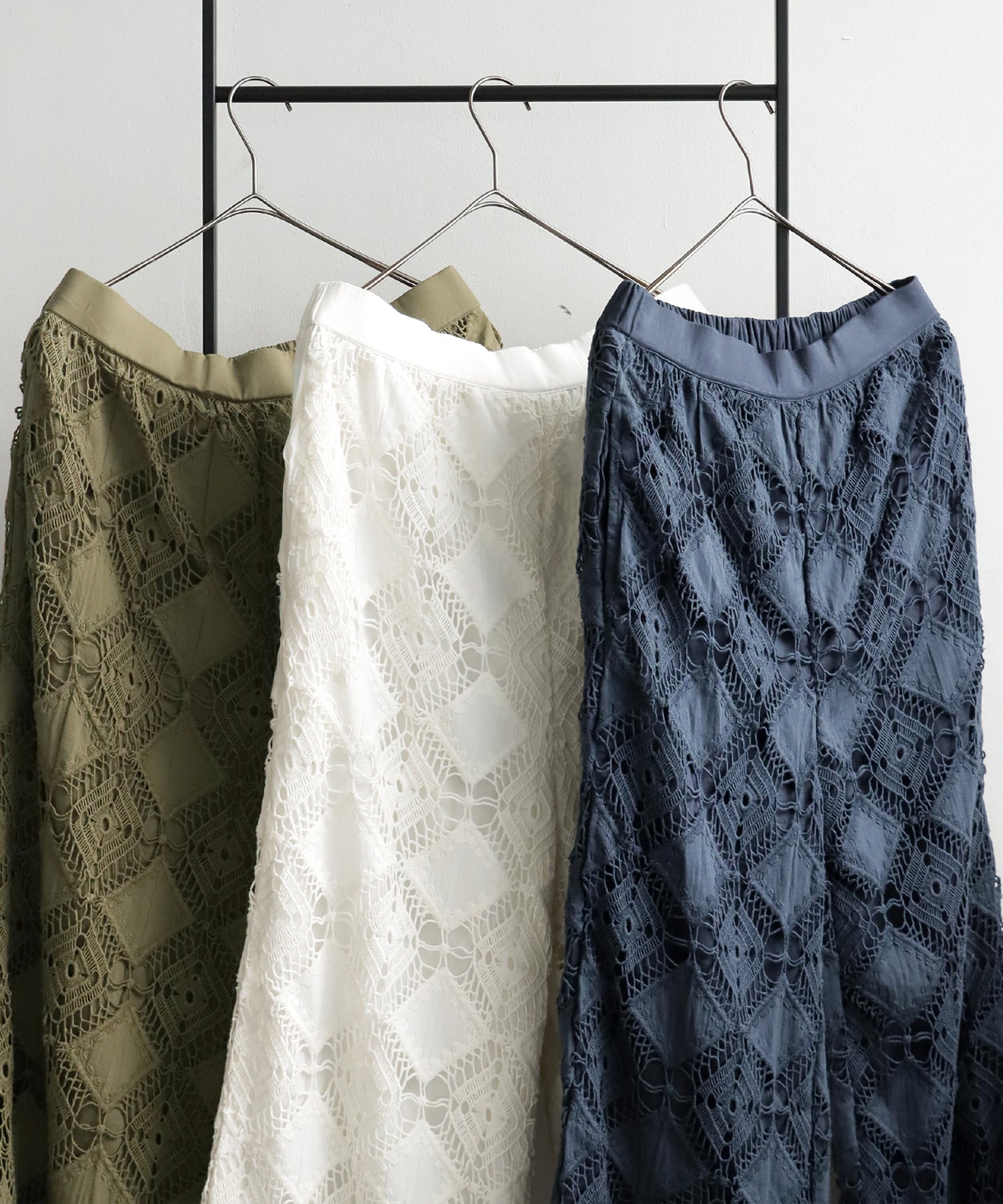 Ladies Lace Tucked Pants