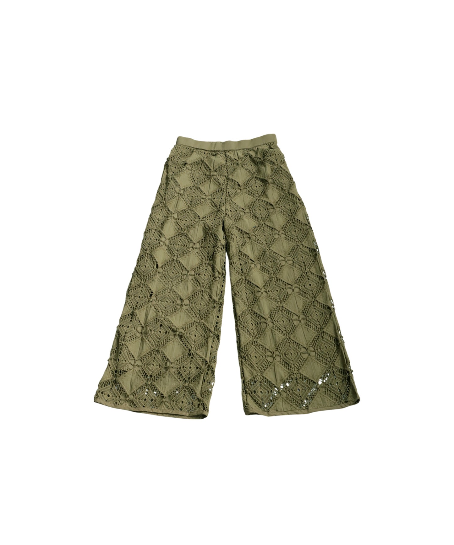 Ladies Lace Tucked Pants