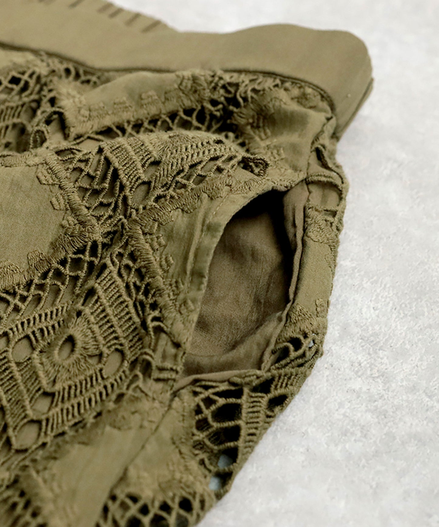 Ladies Lace Tucked Pants