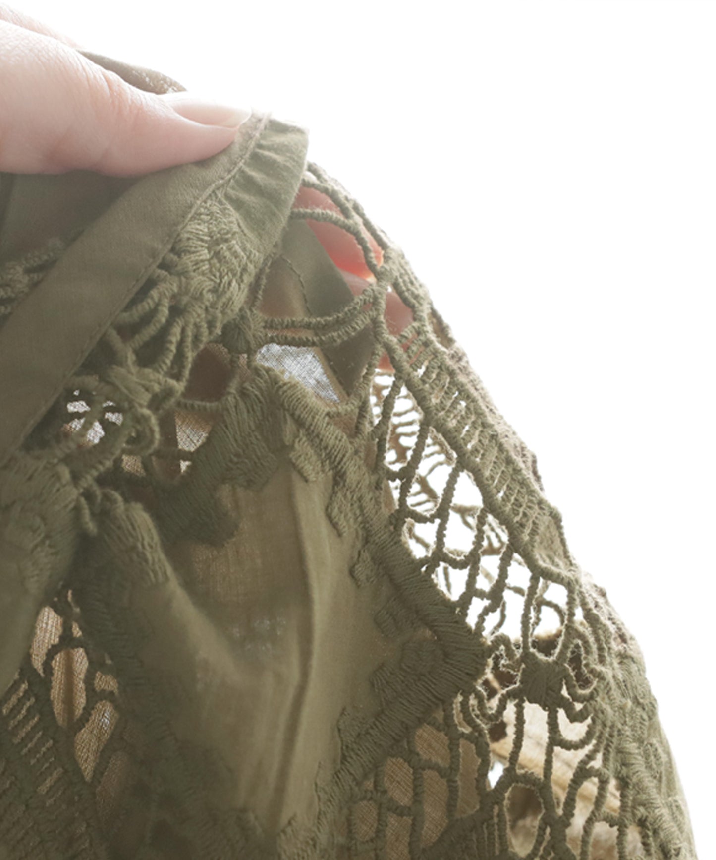 Ladies Lace Tucked Pants