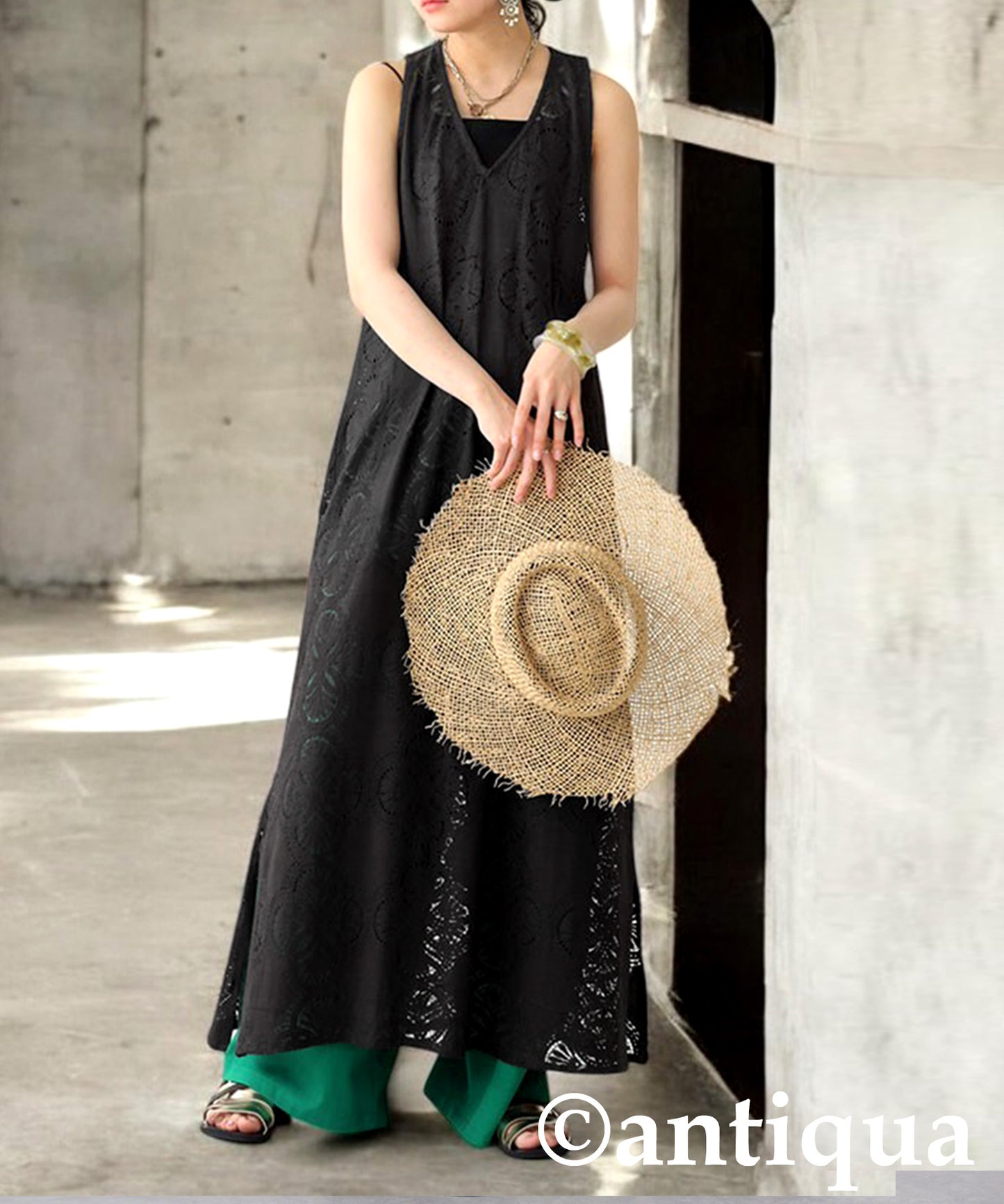 Ladies Indian Cotton Lace Dress