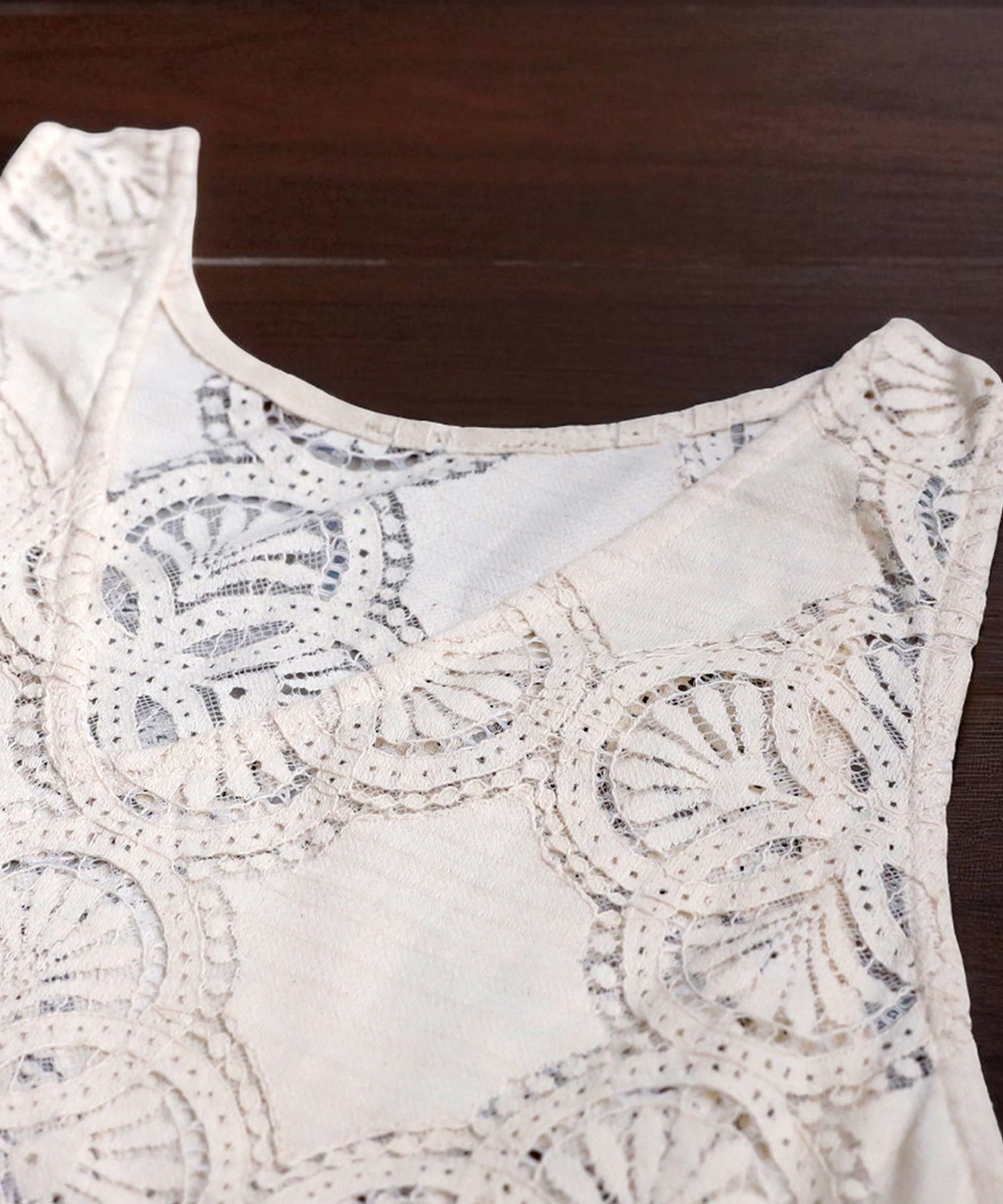 Ladies Indian Cotton Lace Dress