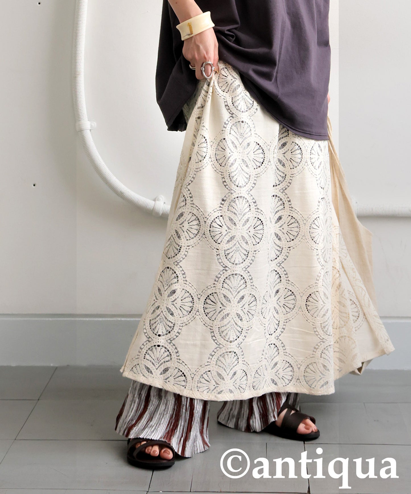 Ladies Indian Cotton Lace Dress