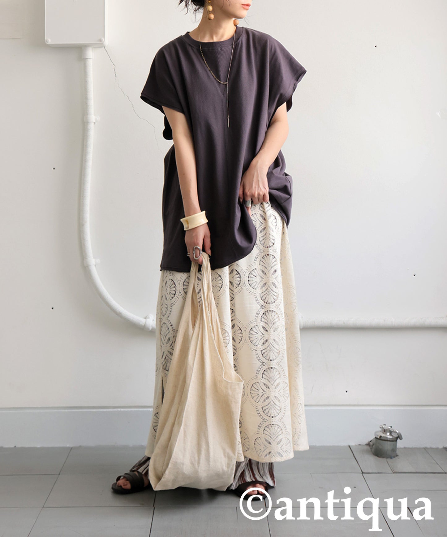 Ladies Indian Cotton Lace Dress