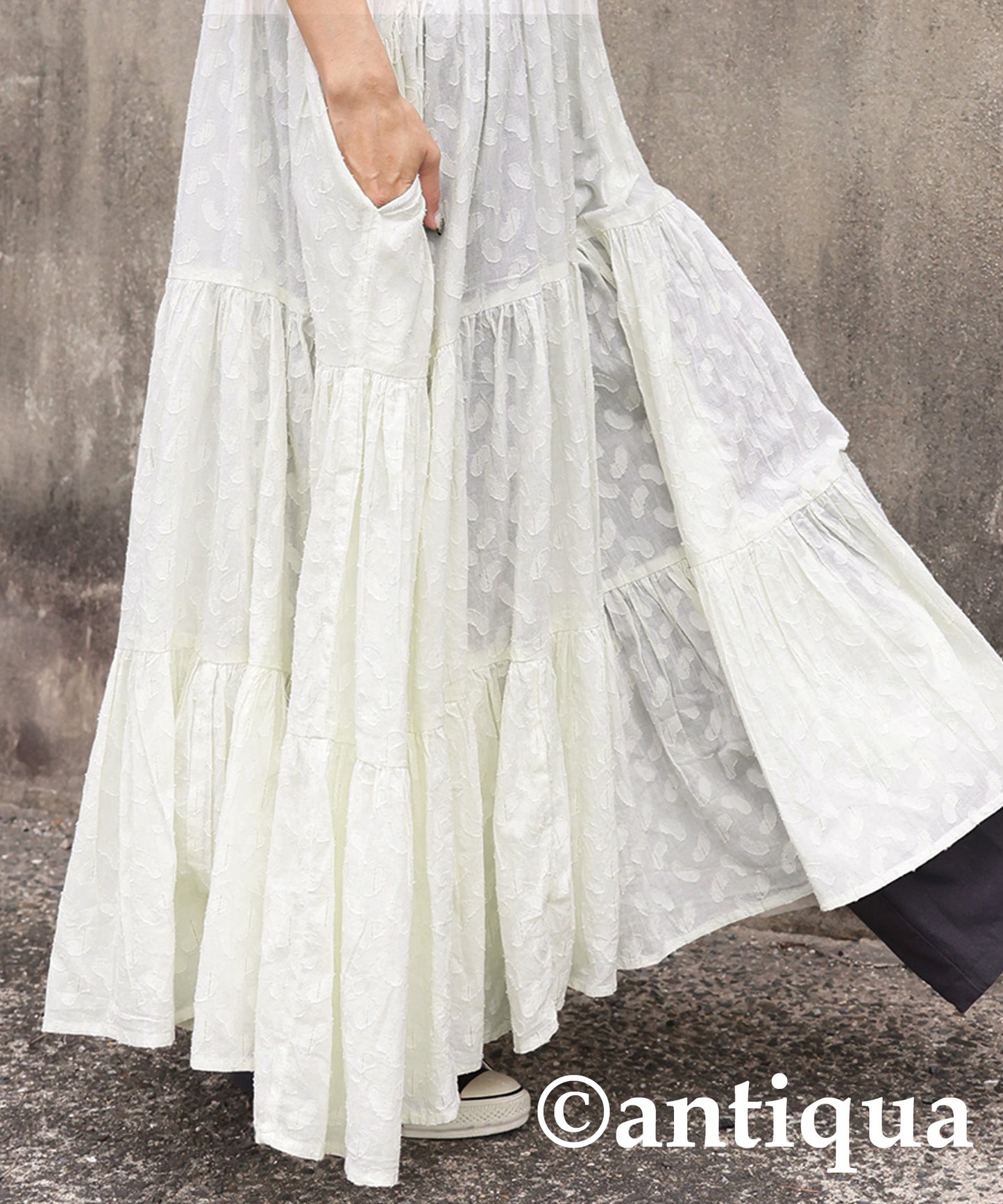 Ladies Dobby Tiered Cami Dress