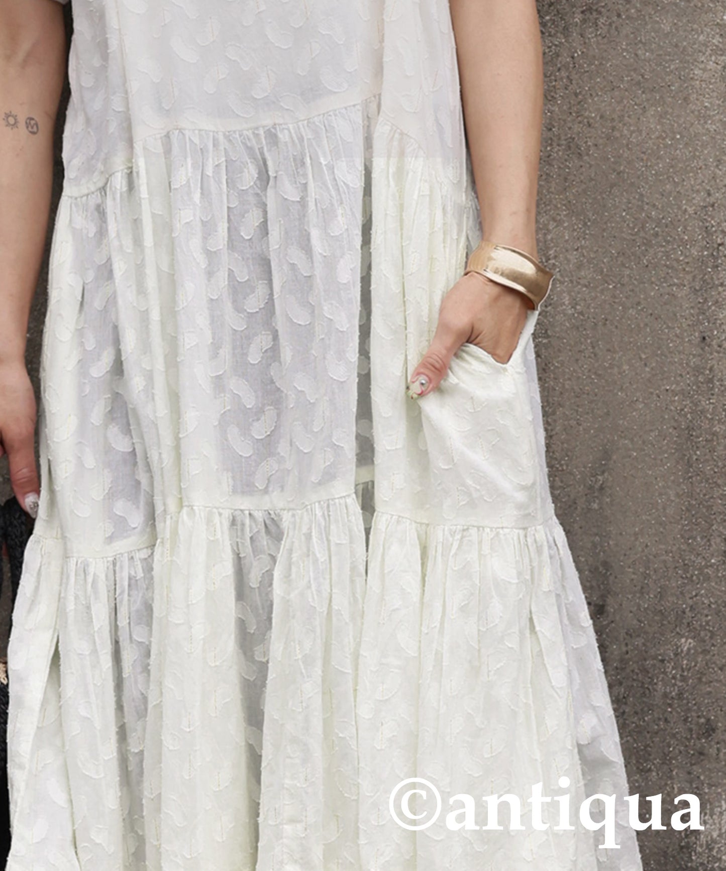 Ladies Dobby Tiered Cami Dress