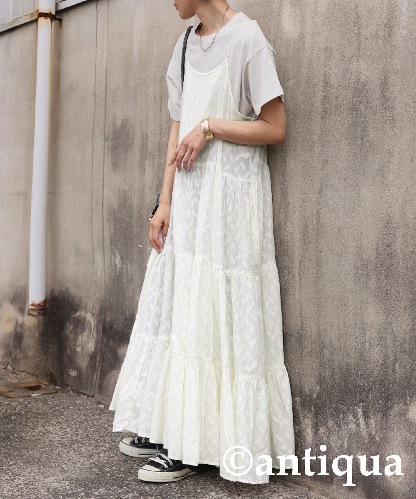 Ladies Dobby Tiered Cami Dress