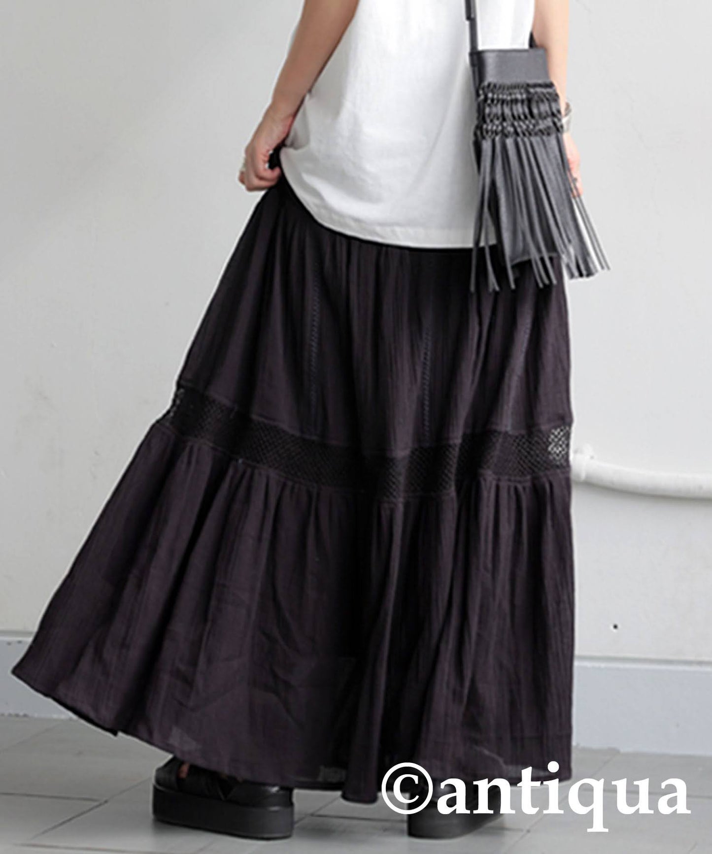 Ladies Lace Tiered Skirt
