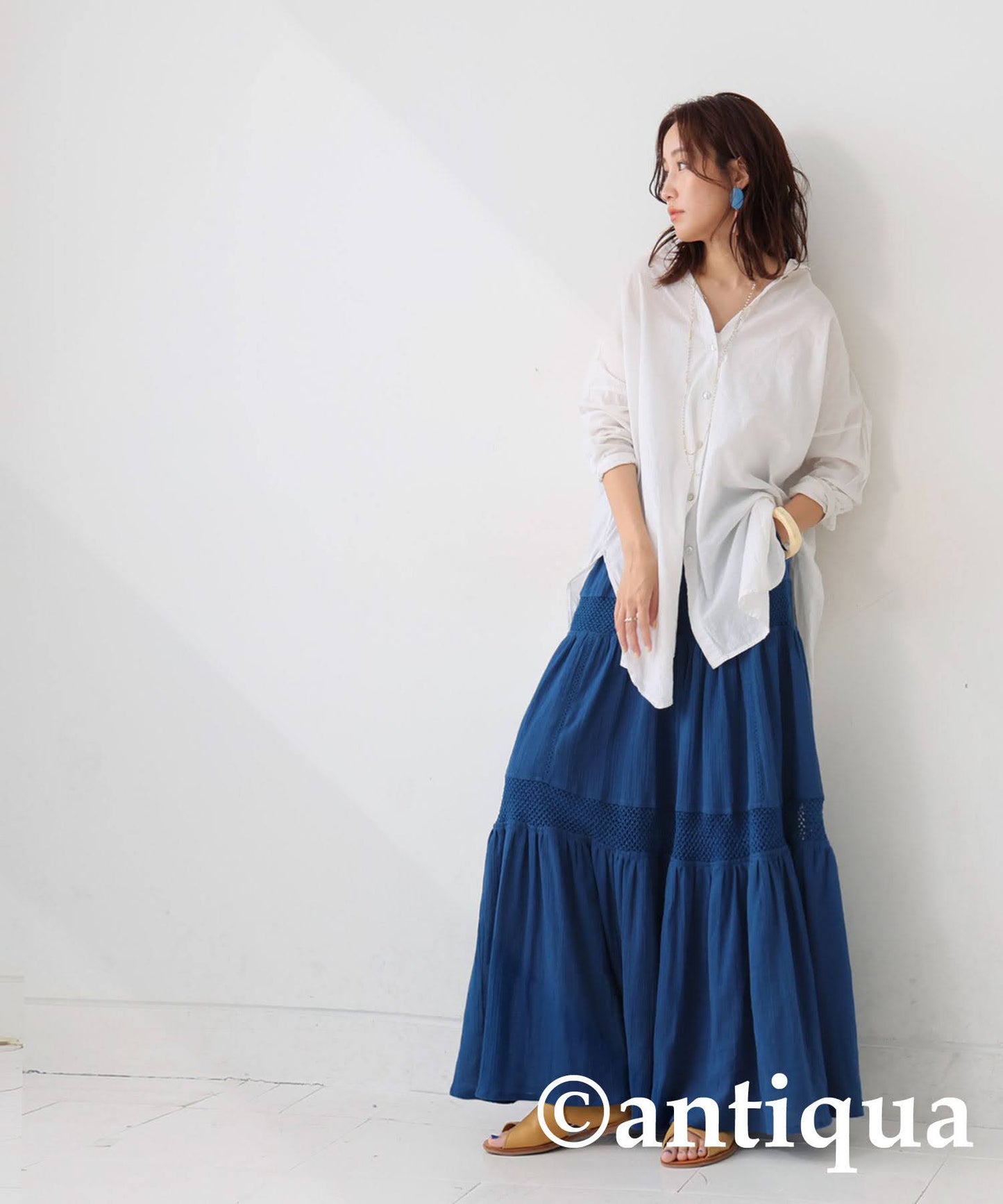 Ladies Lace Tiered Skirt