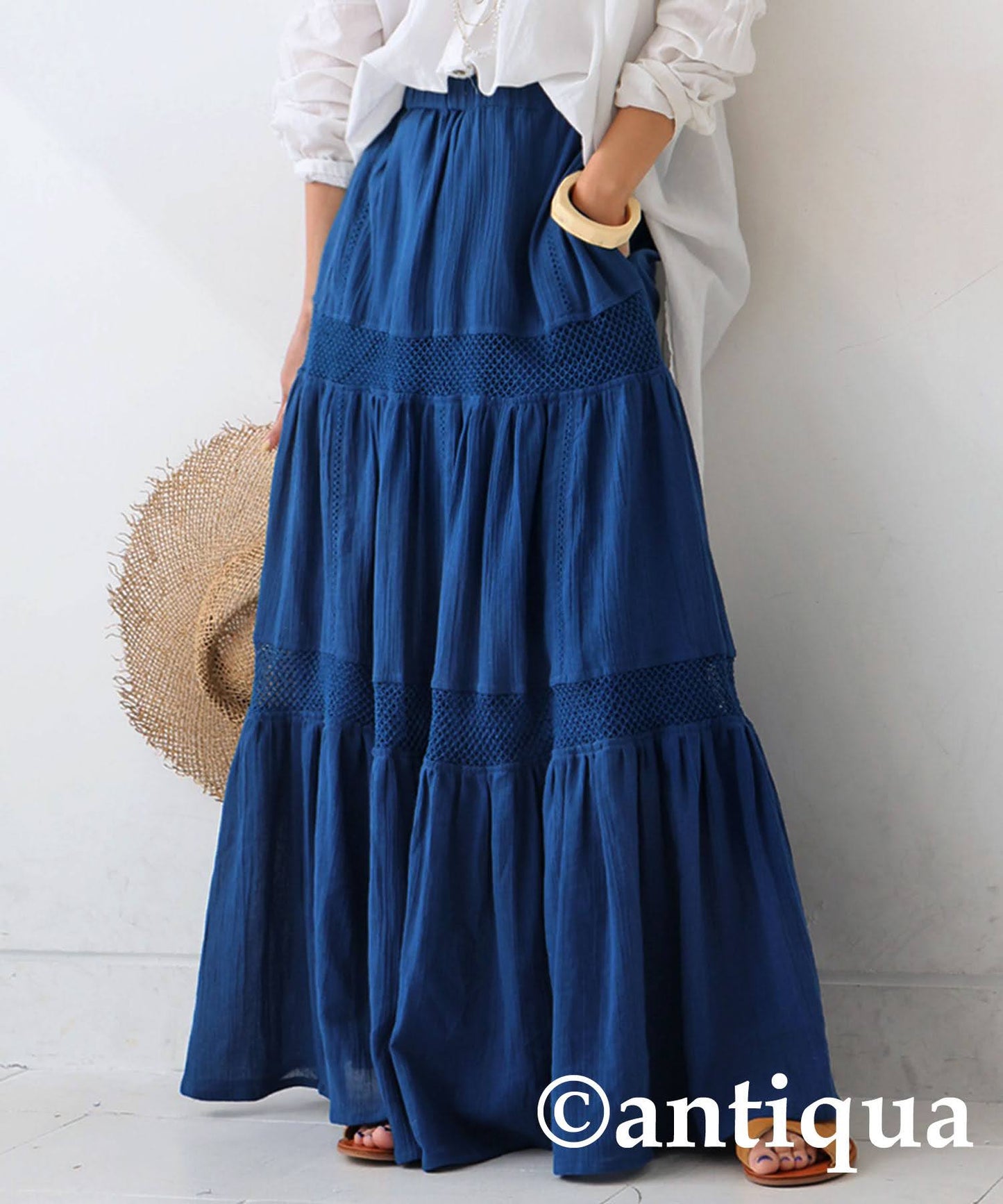 Ladies Lace Tiered Skirt