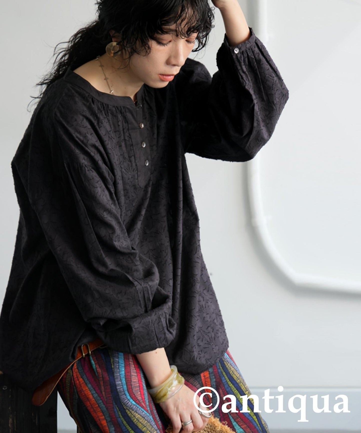 Ladies Indian Cotton Dobby Blouse