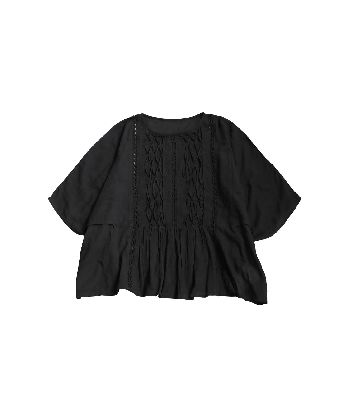 Ladies Sheer Smocking Blouse