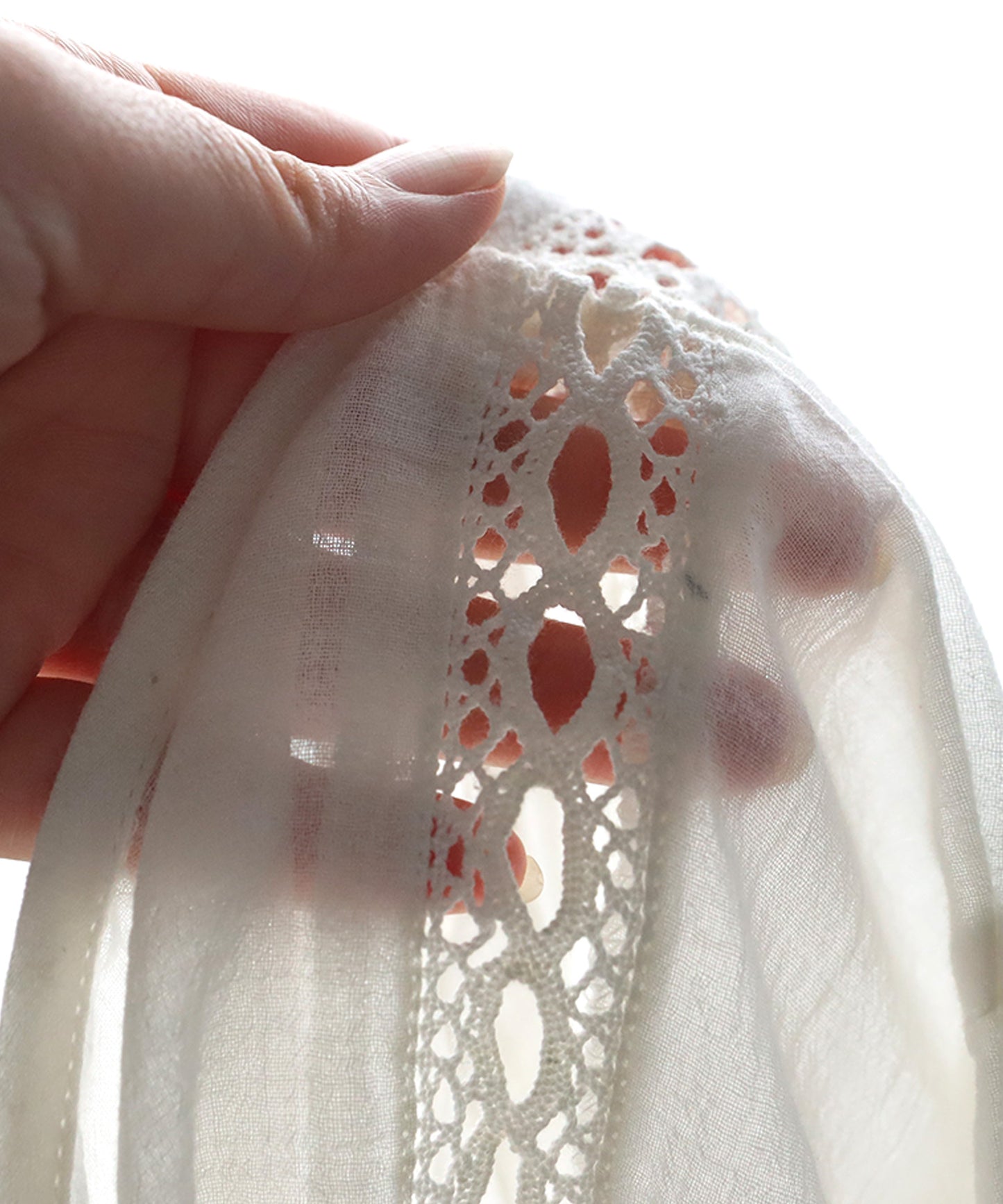 Ladies Sheer Smocking Blouse