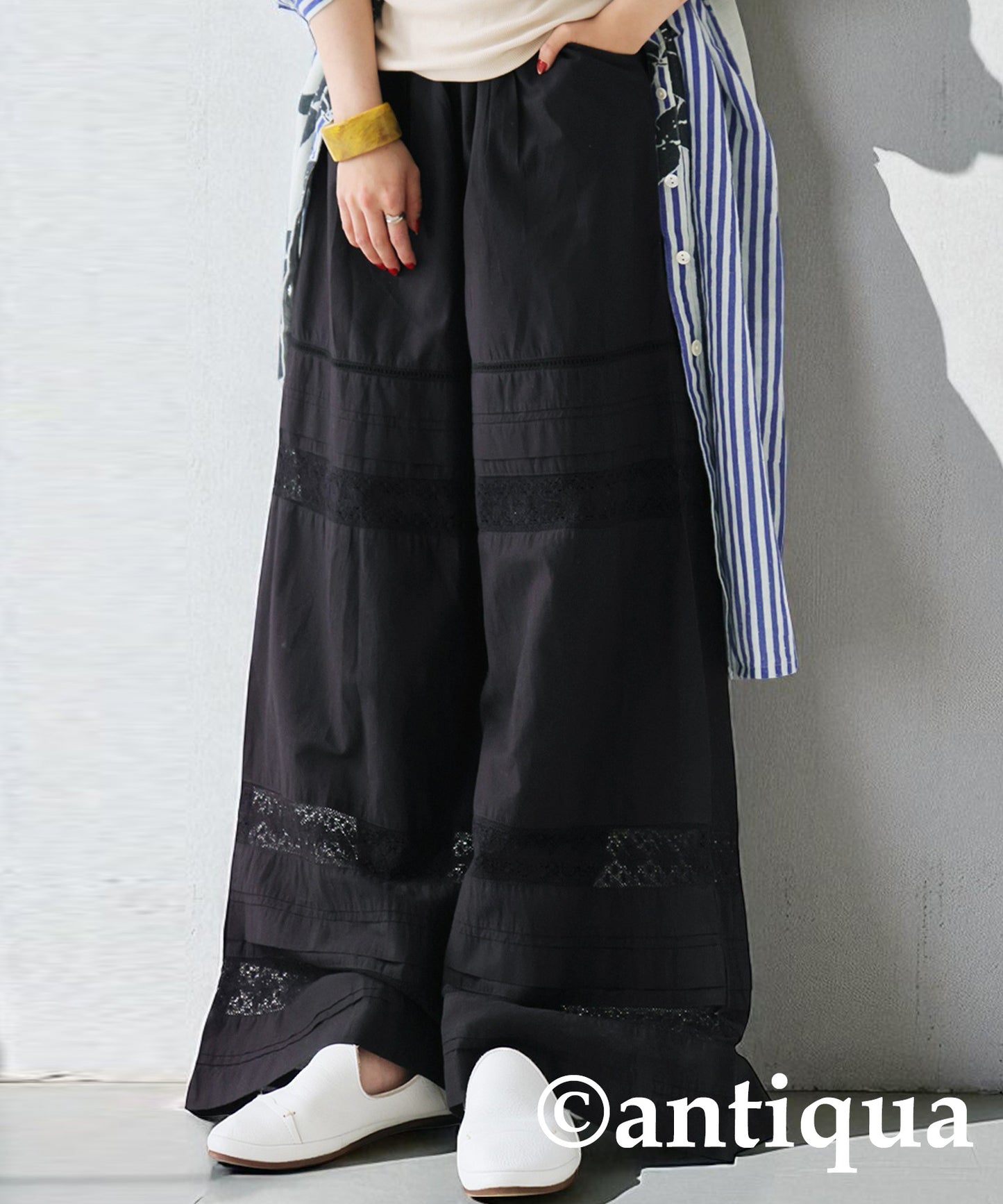 Ladies Indian Cotton Lace Pants