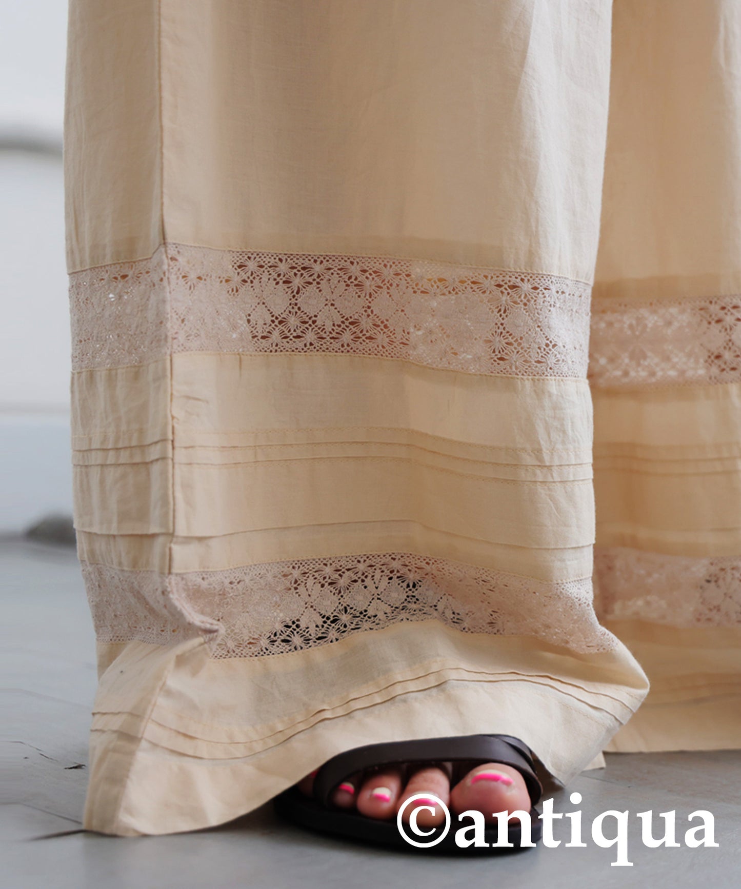 Ladies Indian Cotton Lace Pants