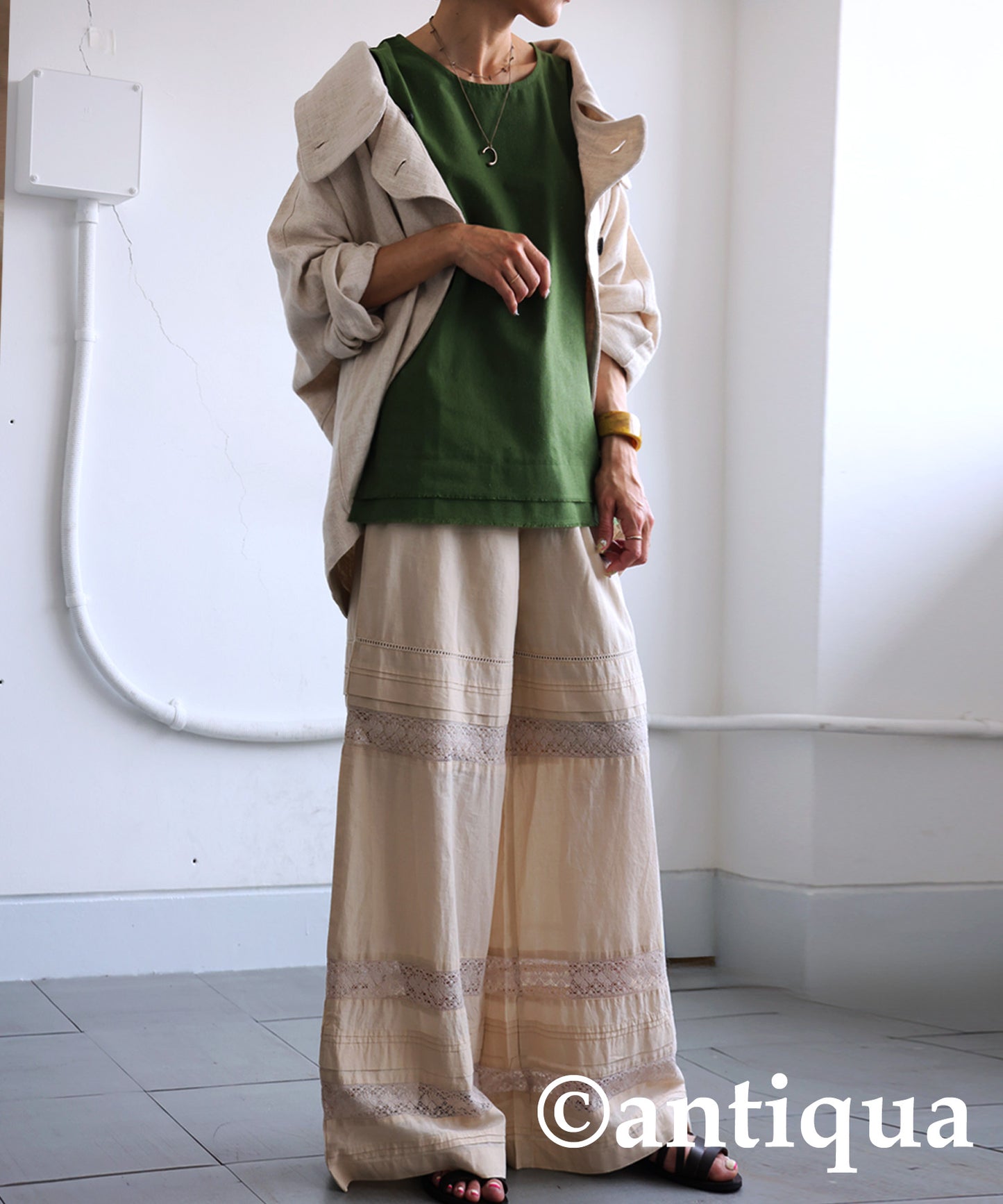 Ladies Indian Cotton Lace Pants