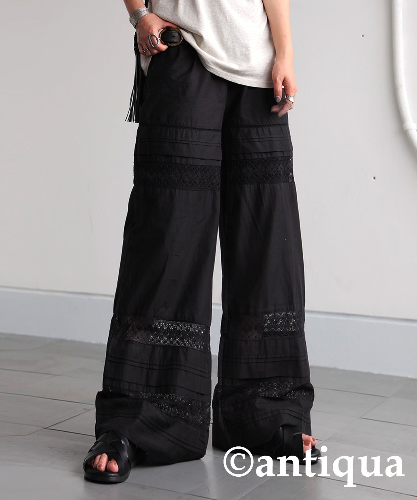 Ladies Indian Cotton Lace Pants