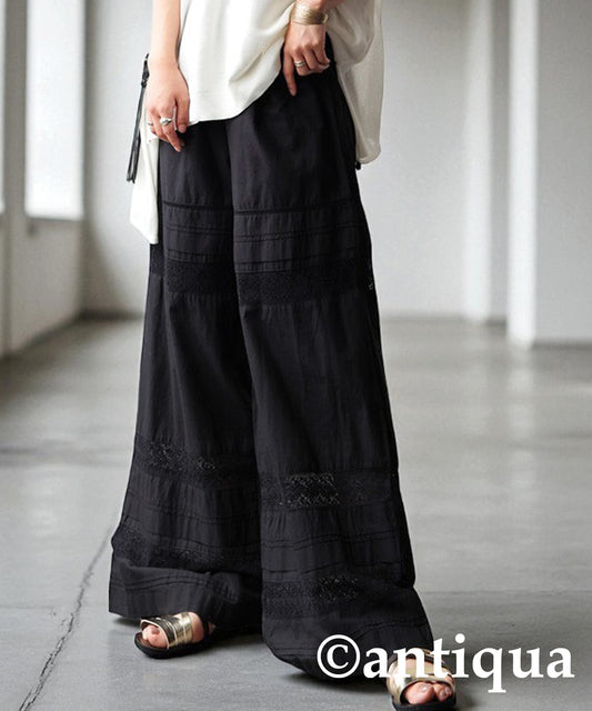 Ladies Indian Cotton Lace Pants