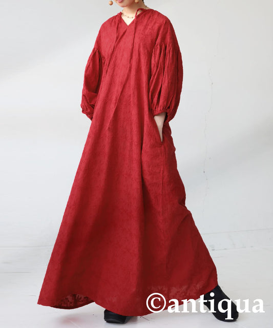 2-Way Embroidery Dress Ladies