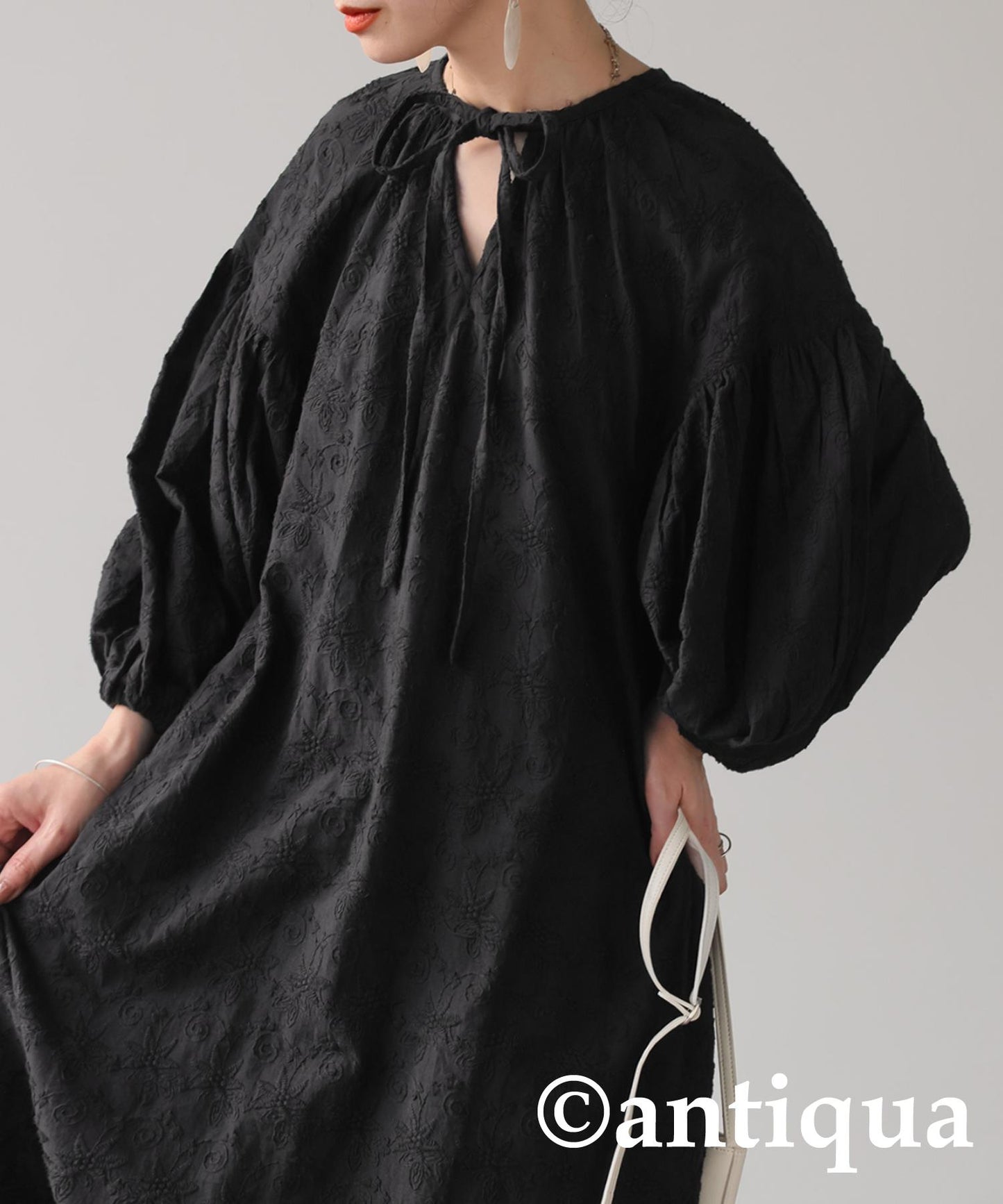 2-Way Embroidery Dress Ladies