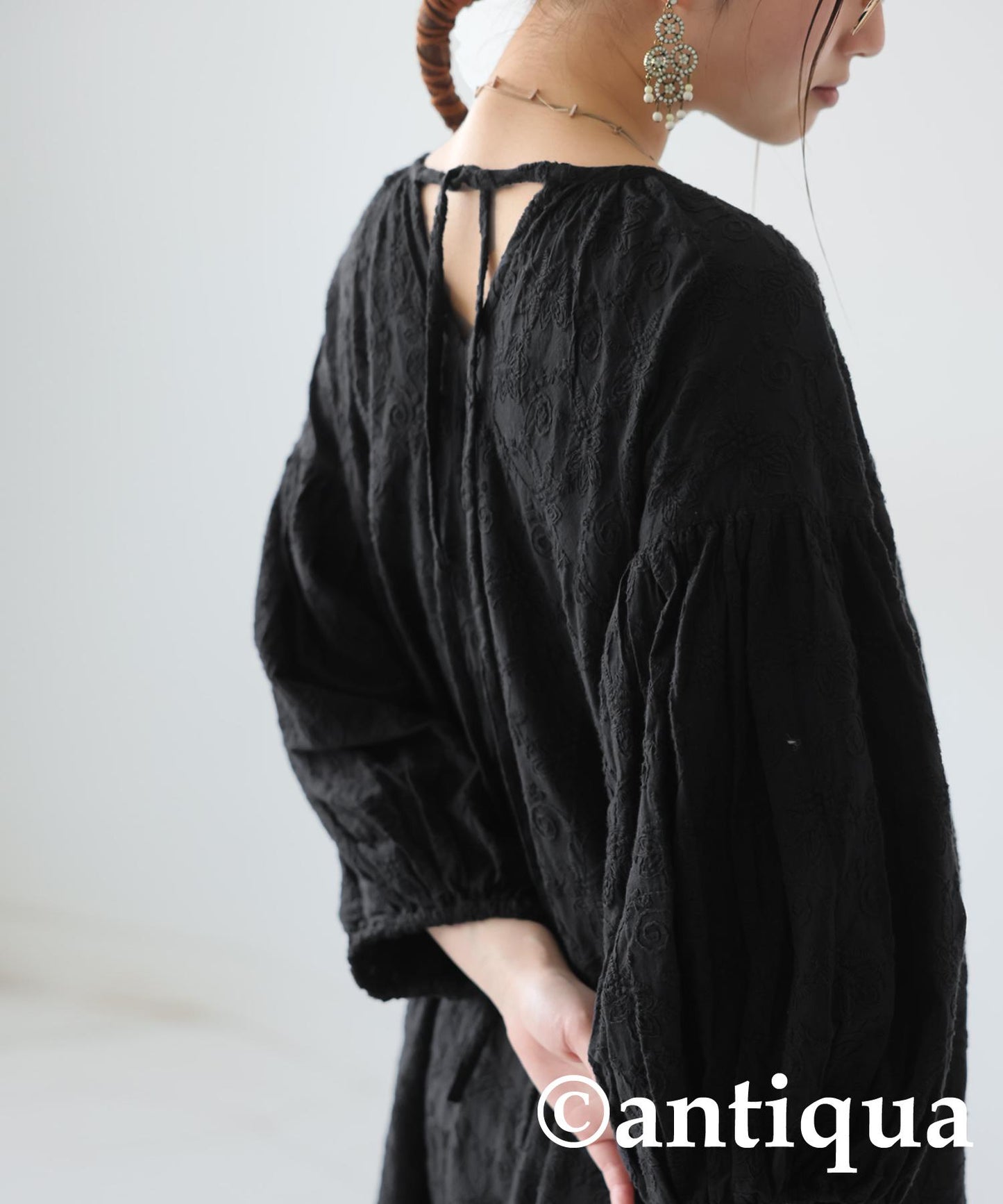 2-Way Embroidery Dress Ladies