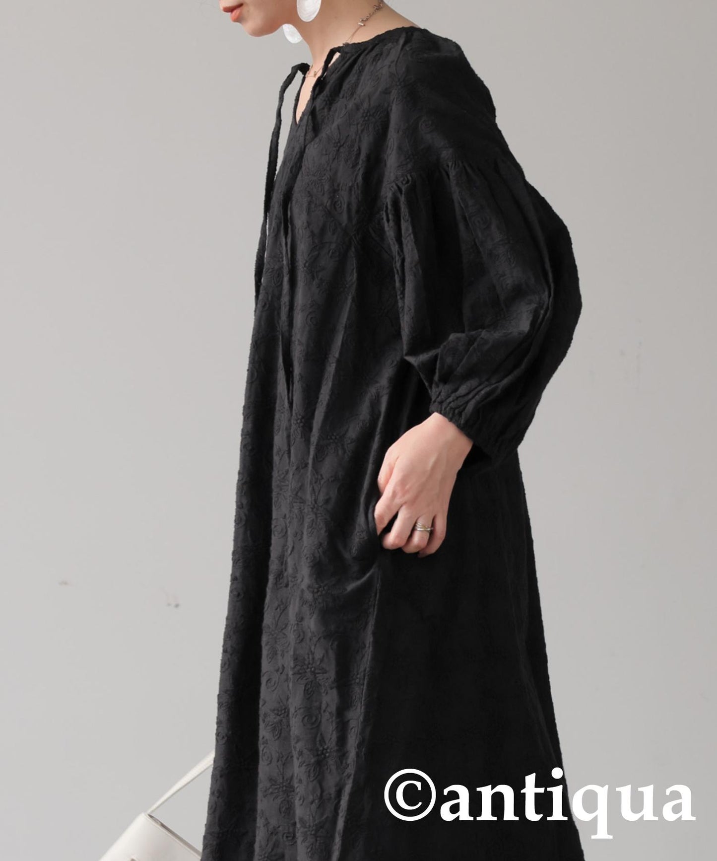 2-Way Embroidery Dress Ladies