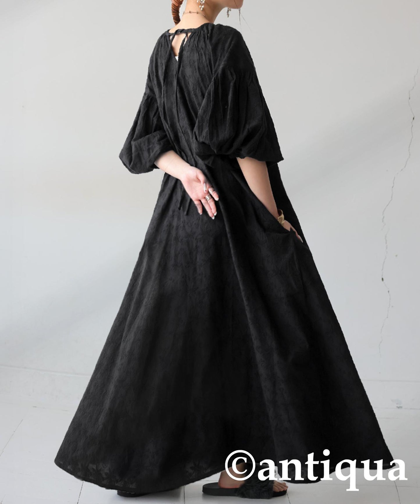 2-Way Embroidery Dress Ladies