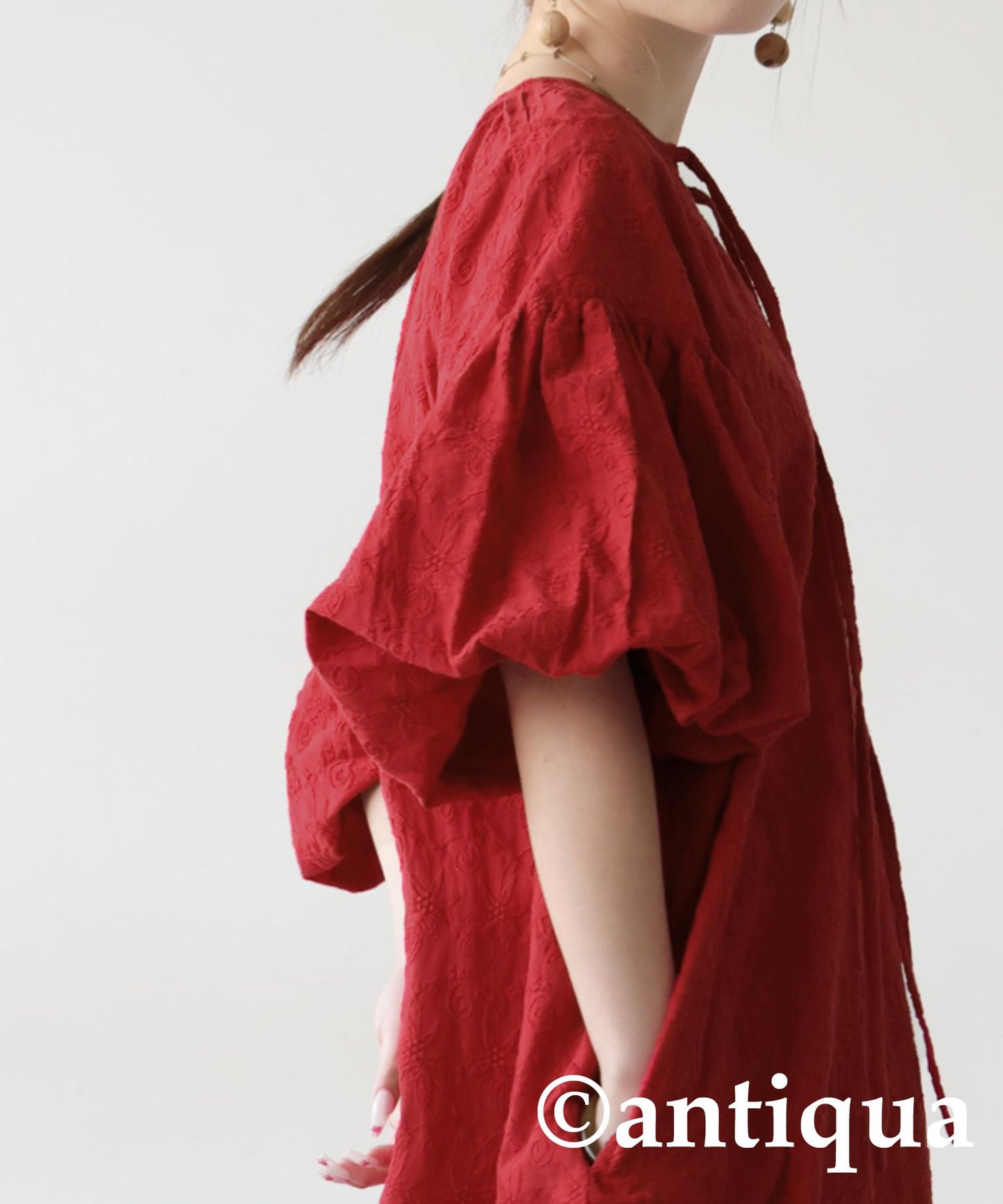 2-Way Embroidery Dress Ladies