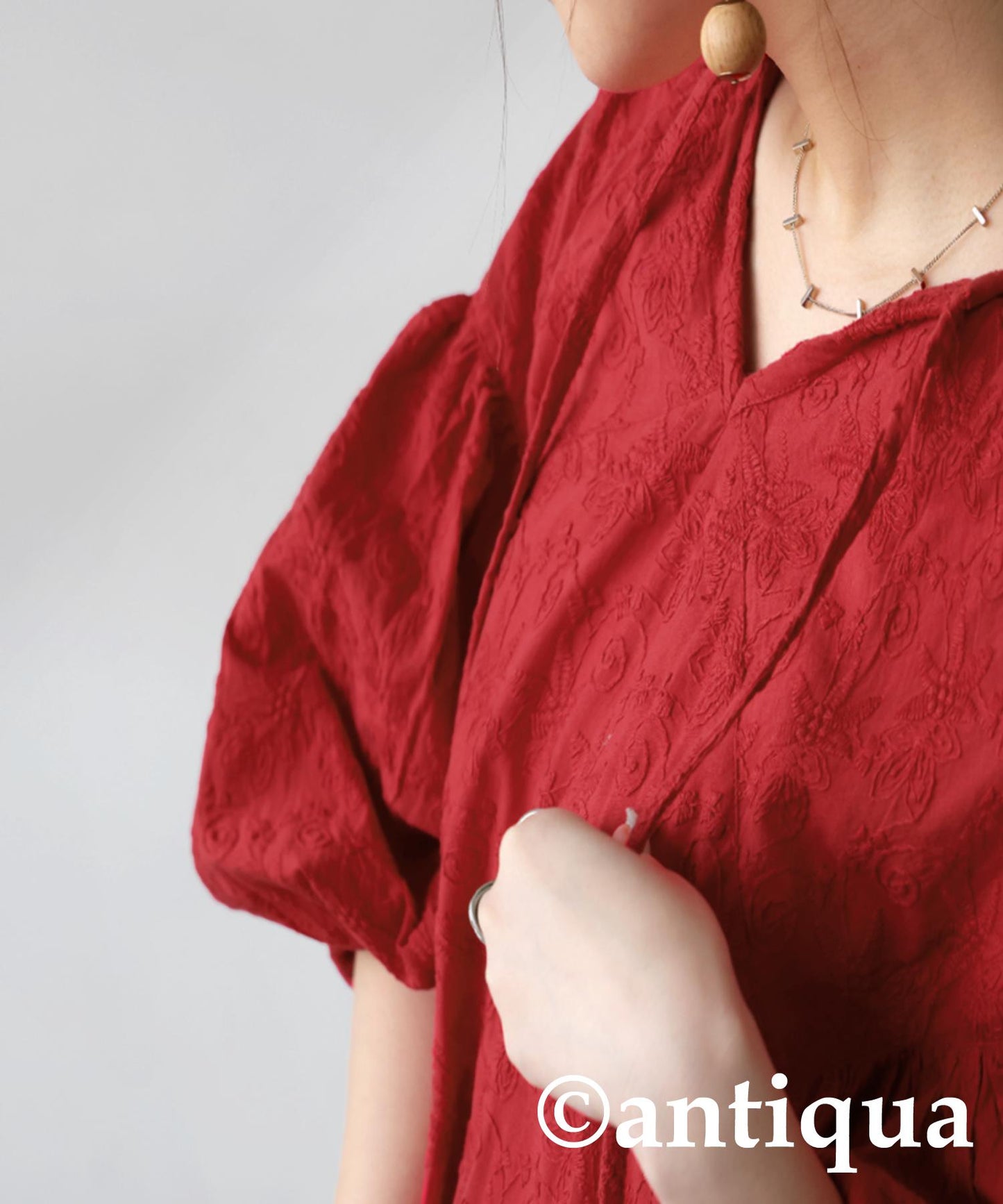 2-Way Embroidery Dress Ladies