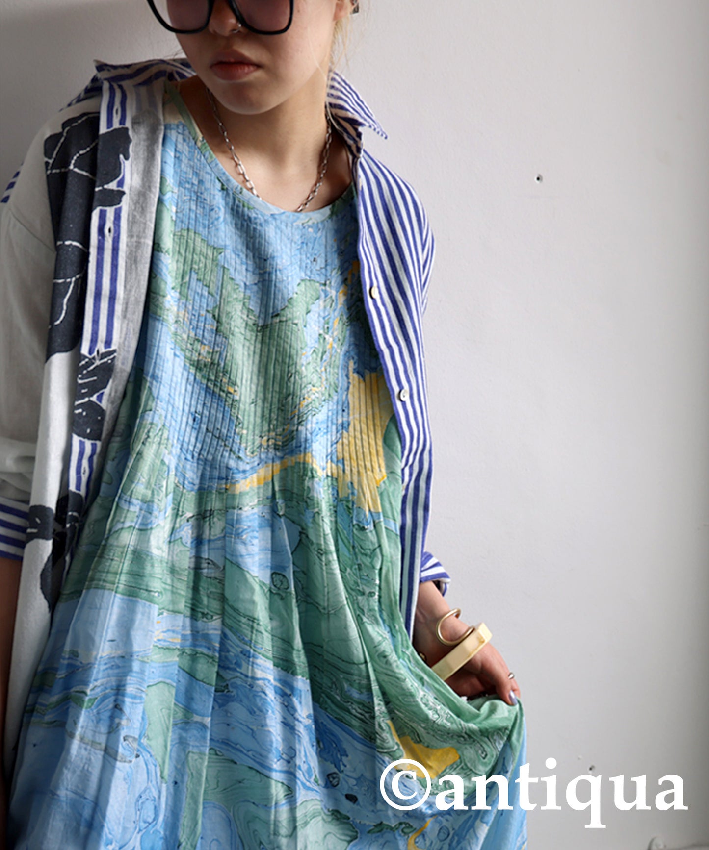 Ladies Indian Cotton Dyed Dress