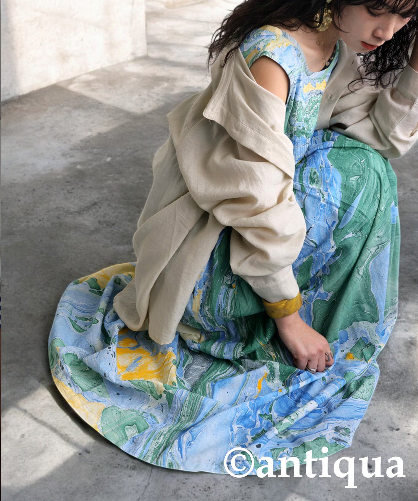 Ladies Indian Cotton Dyed Dress