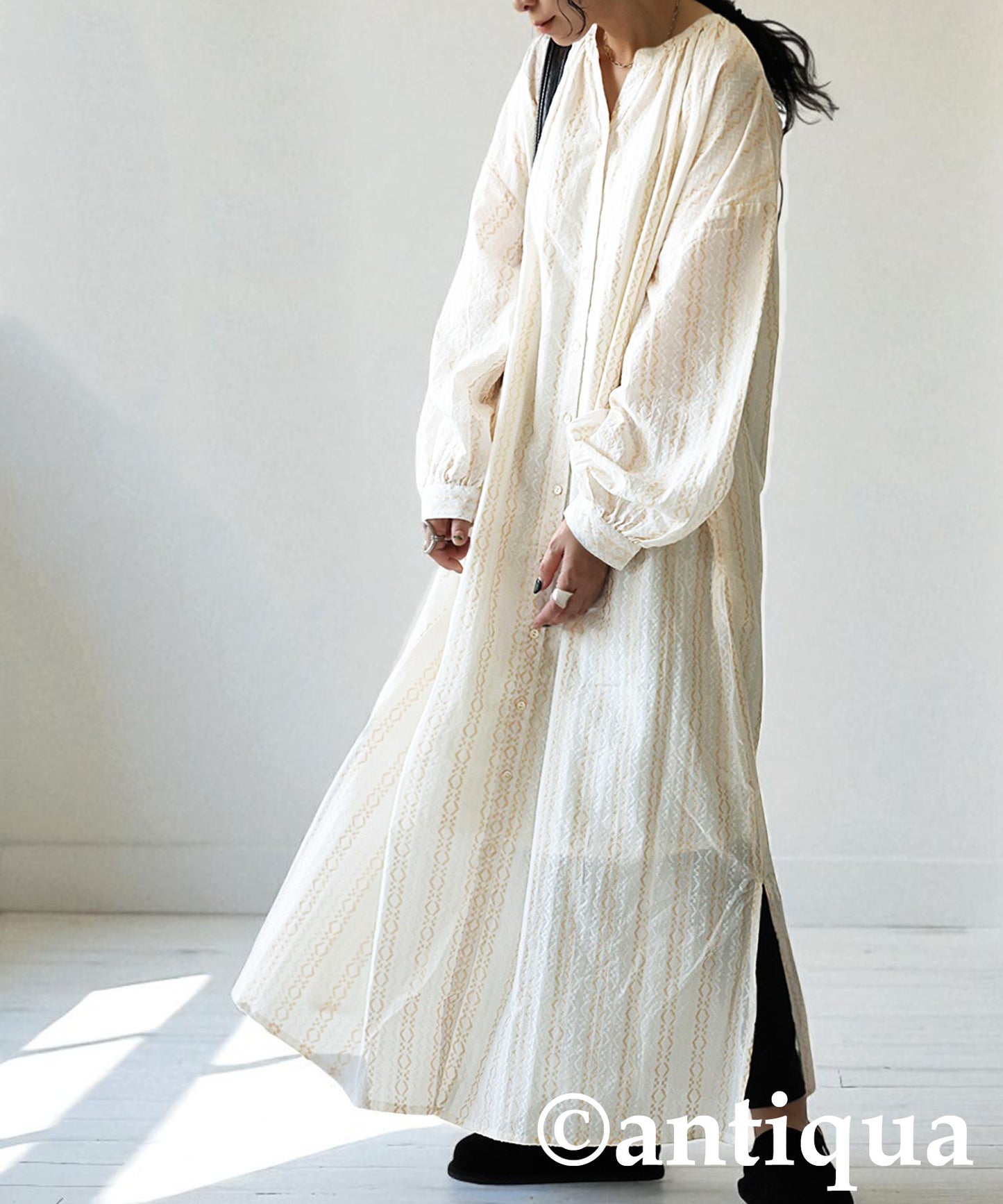 Jacquard Embroidered Dress Ladies