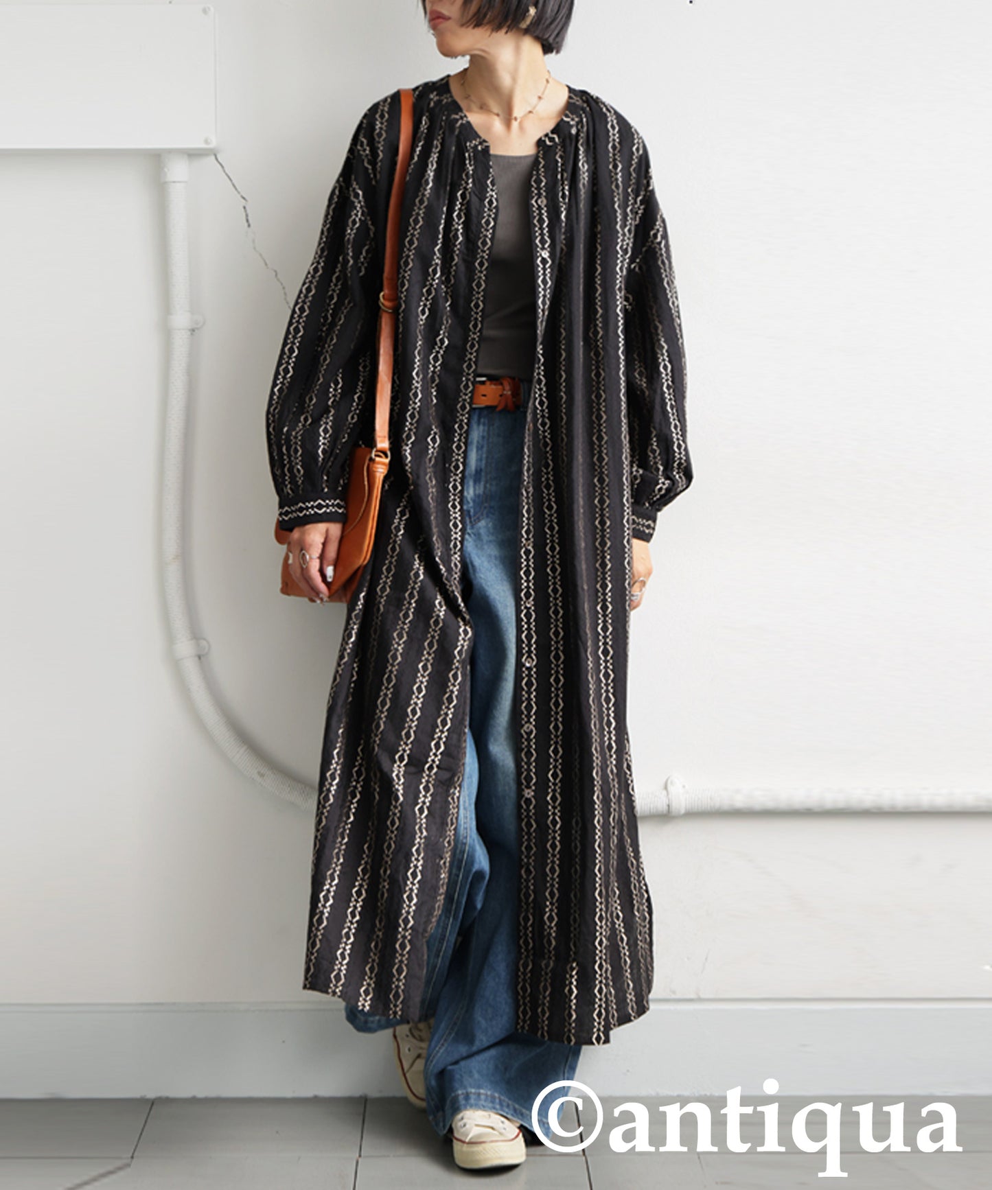 Jacquard Embroidered Dress Ladies