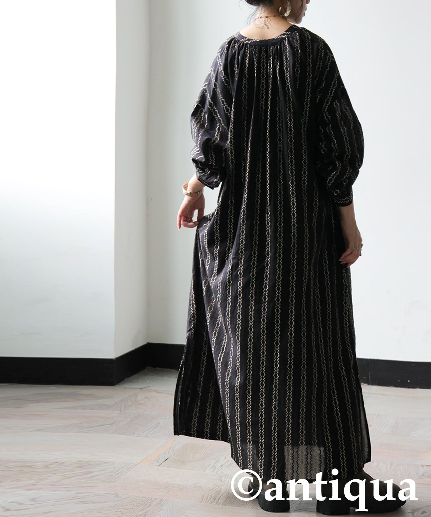 Jacquard Embroidered Dress Ladies