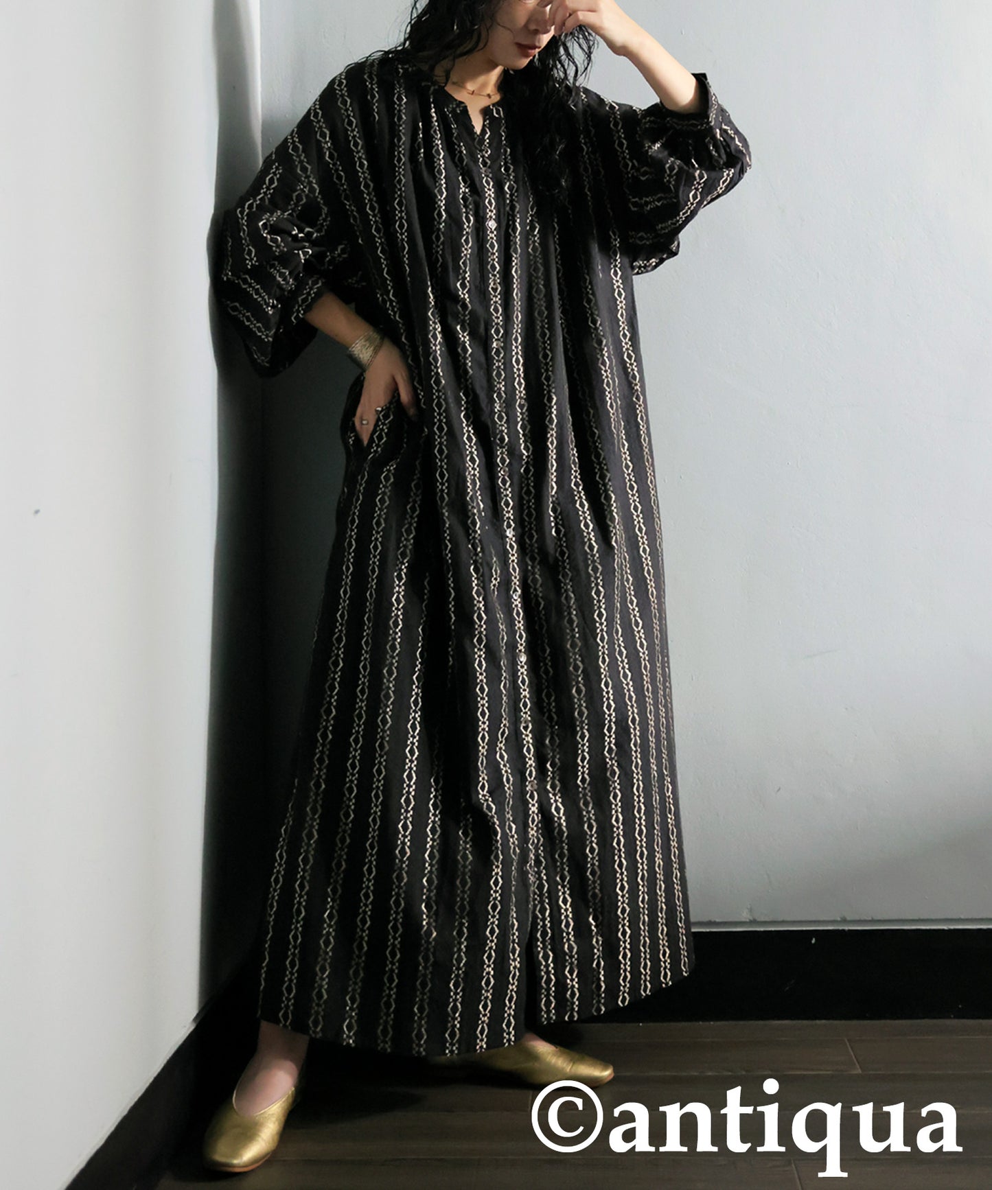 Jacquard Embroidered Dress Ladies