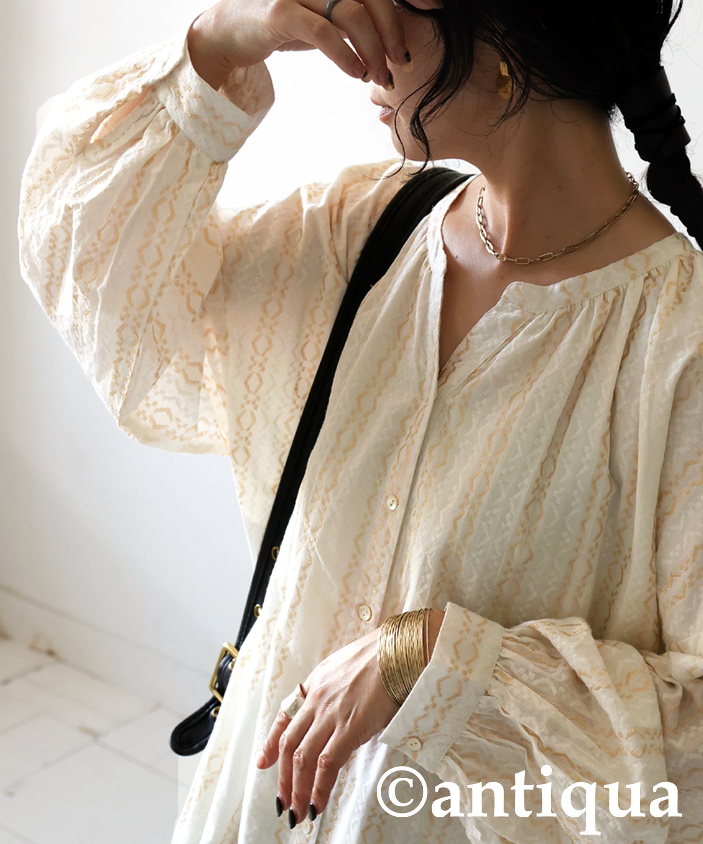 Jacquard Embroidered Dress Ladies