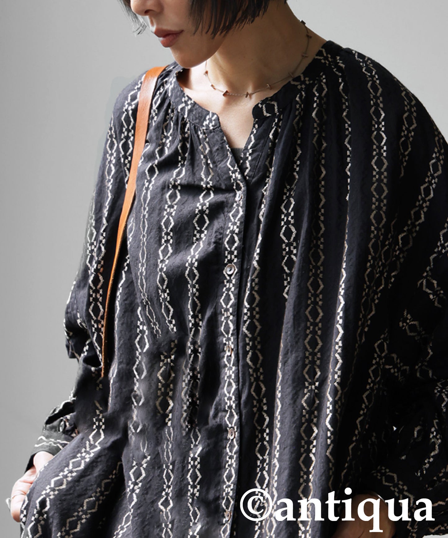 Jacquard Embroidered Dress Ladies