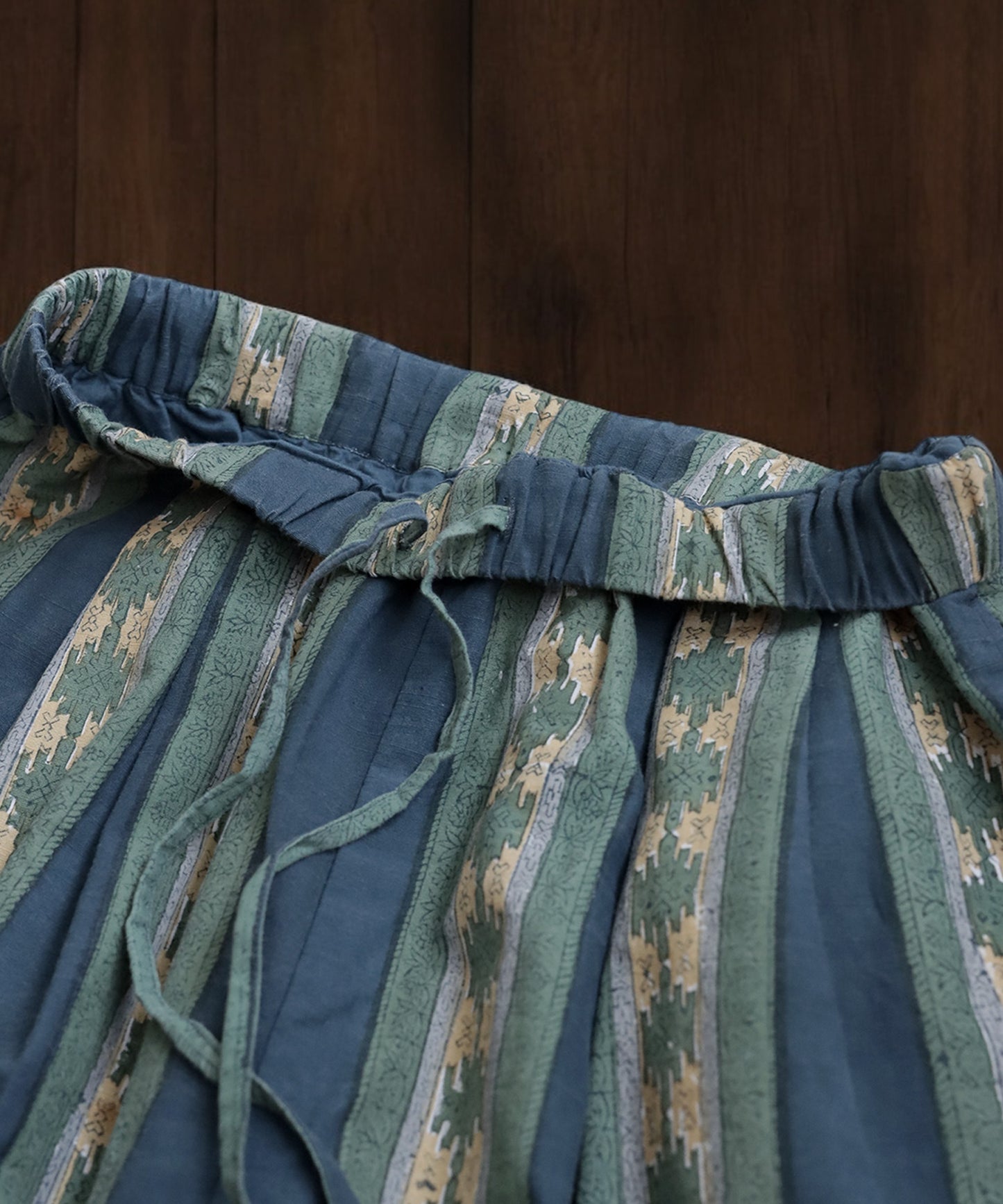 Block Print Wide Pants Ladies