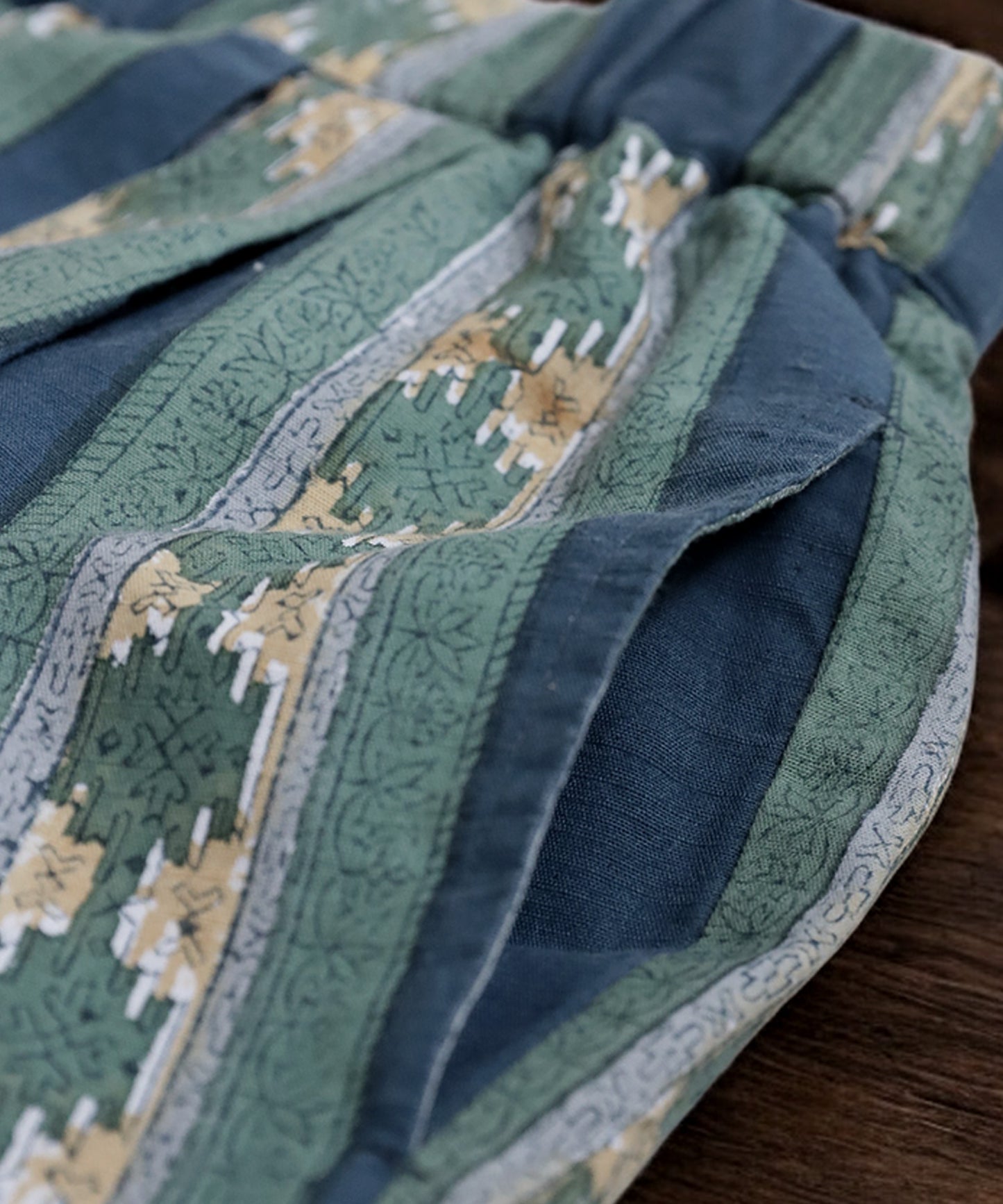 Block Print Wide Pants Ladies